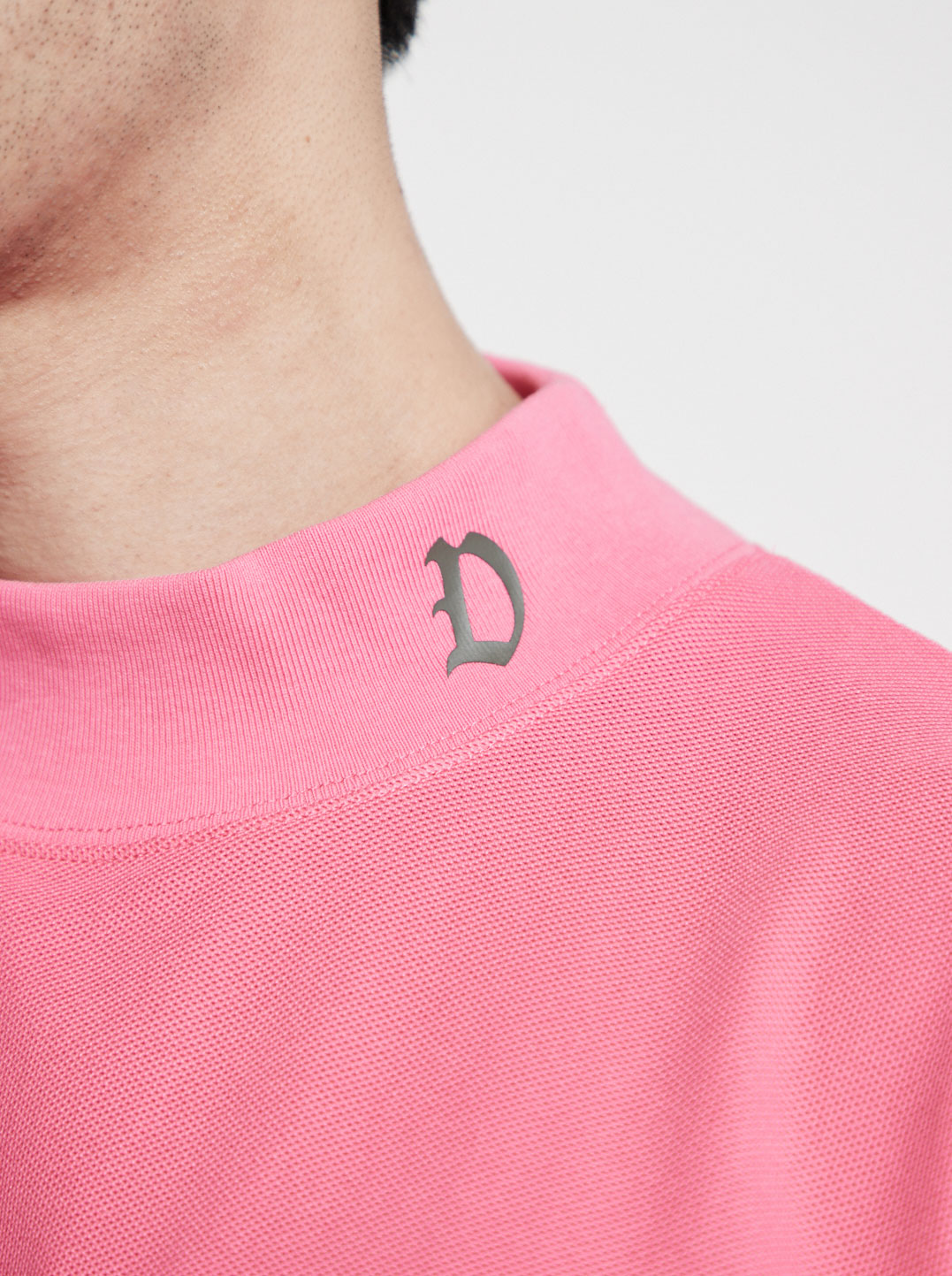 Classic Mock Neck Tee 763472025-PINK
