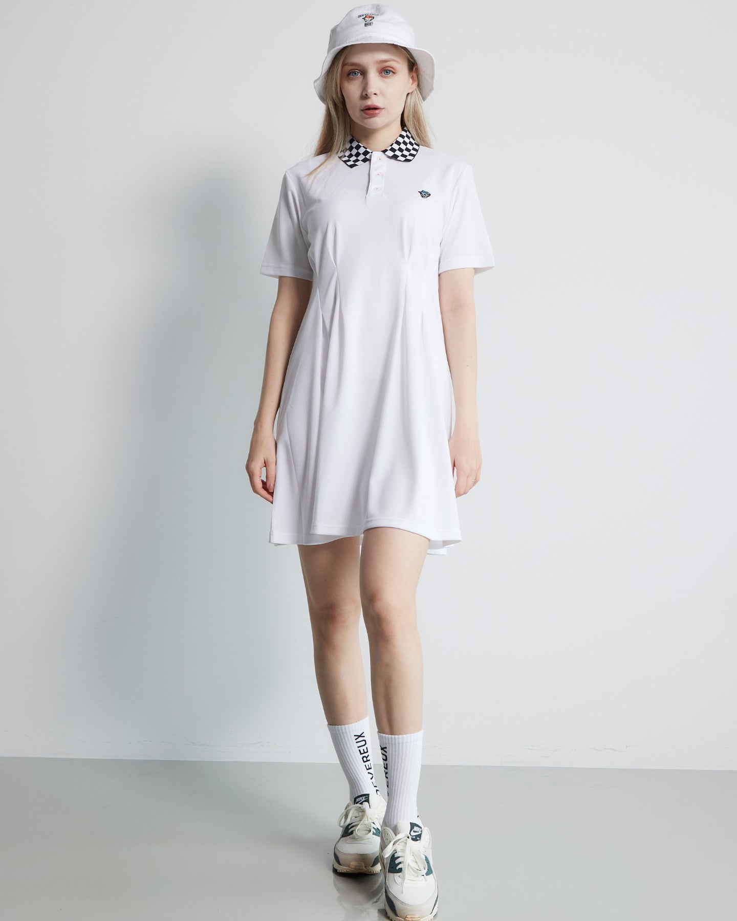 WOMEN ショッカースカルクチェッカーOP 763472076 WHITE