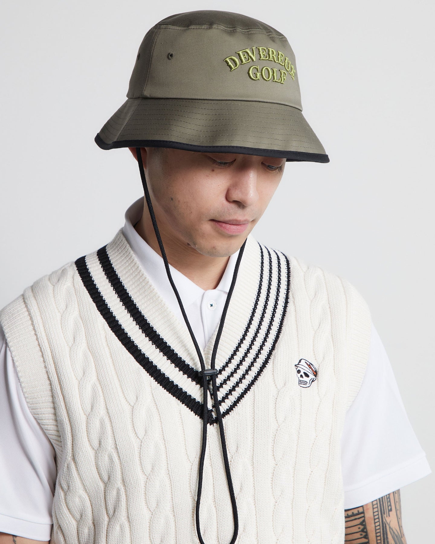 DVRX Skull Caddie Bucket Hat 763472847-KHAKI