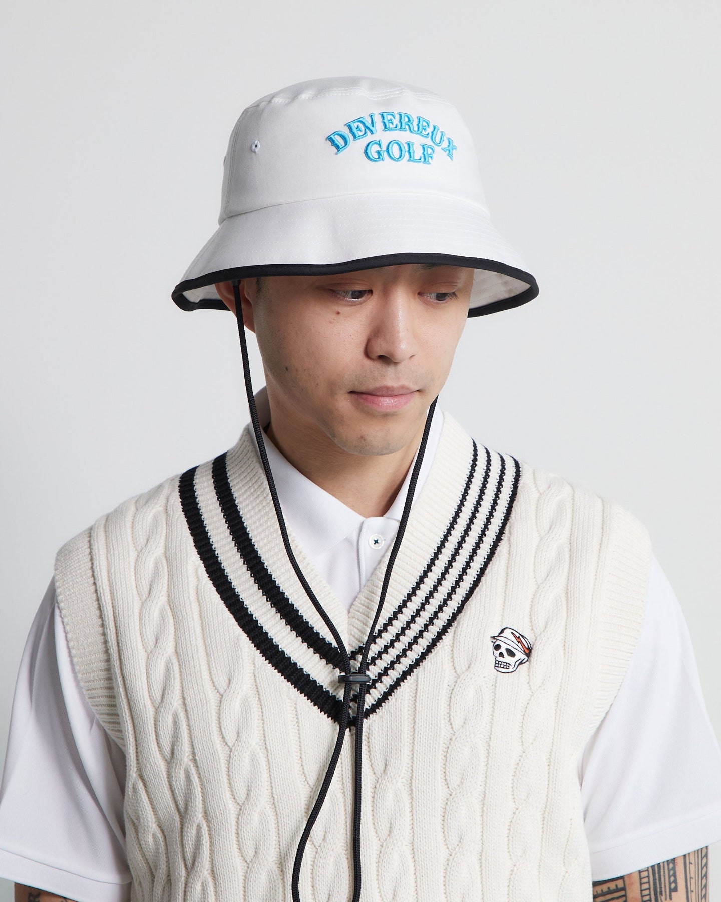 DVRX Skull Caddie Bucket Hat 763472847-WHITE