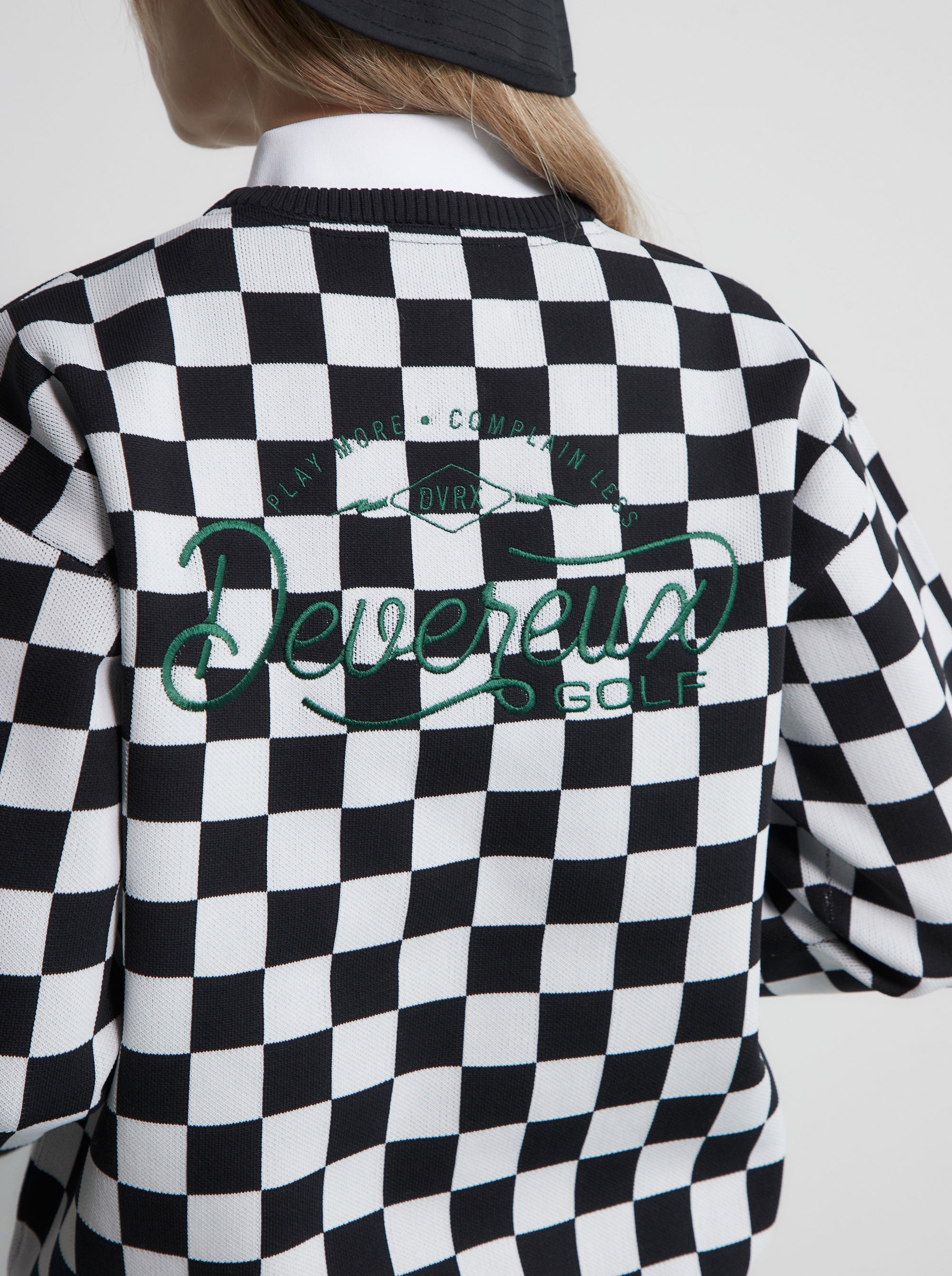 WOMENS Café Racer Checker Knit 763472773-BLACK