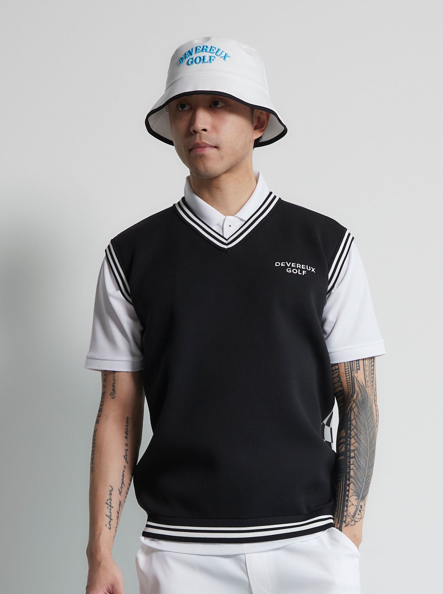 Café Racer Checker Vest 763472705-BLACK