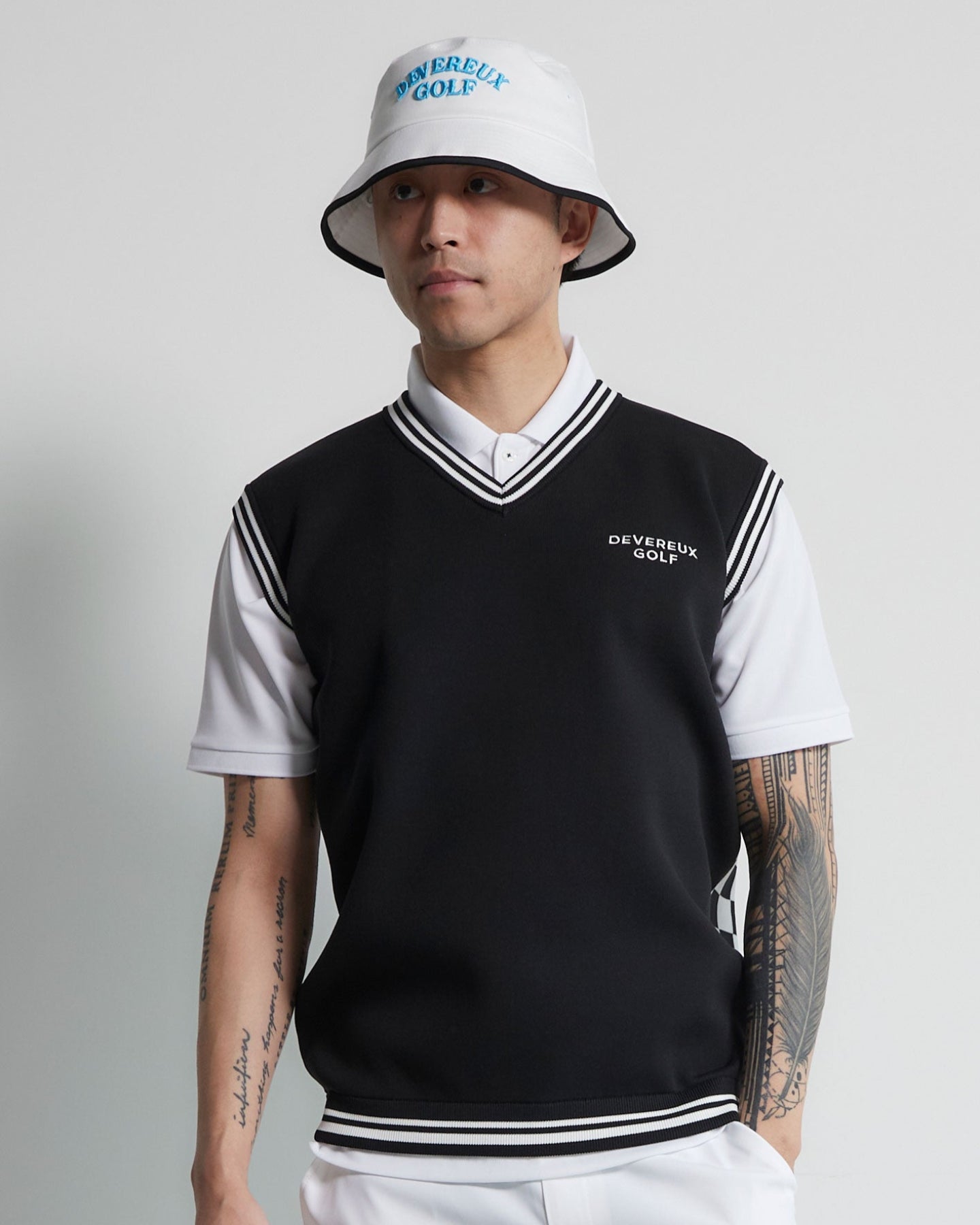 Café Racer Checker Vest 763472705-BLACK