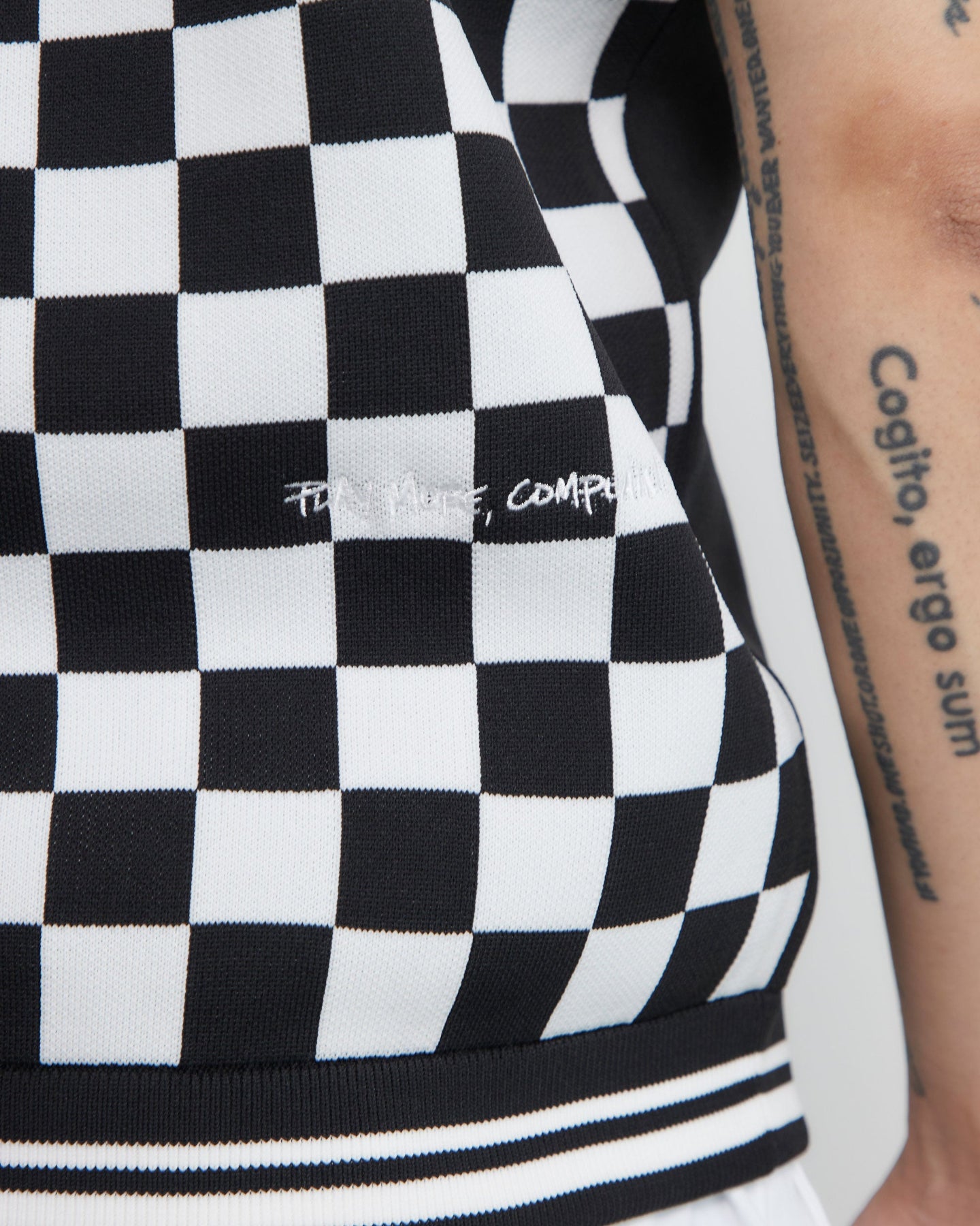 Café Racer Checker Vest 763472705-BLACK