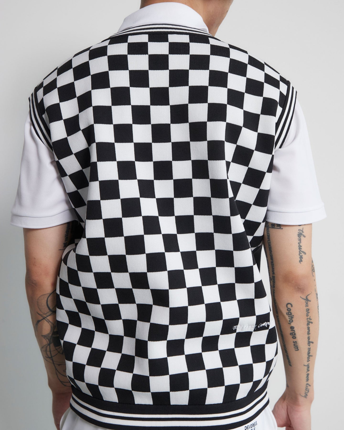 Café Racer Checker Vest 763472705-BLACK