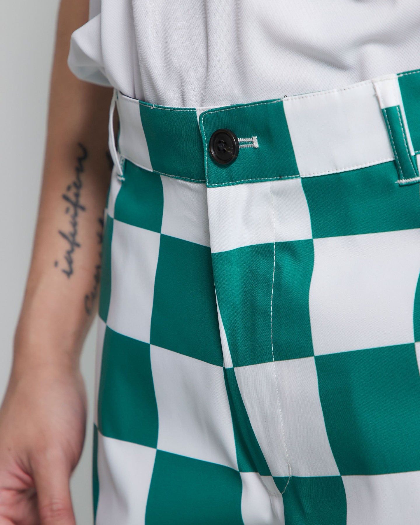 Drop Kick Checked Shorts 763472416 GREEN