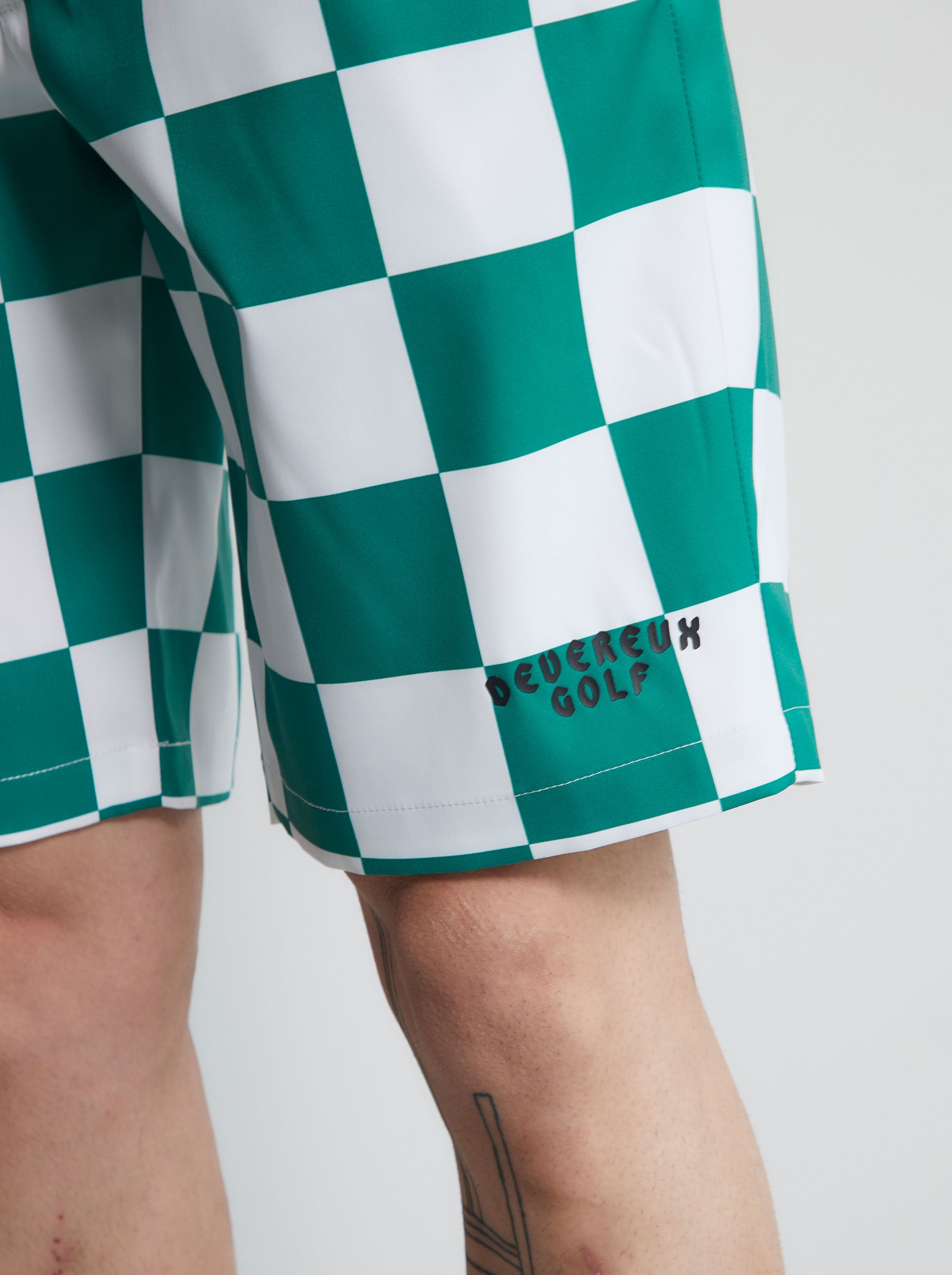 Drop Kick Checked Shorts 763472416-GREEN