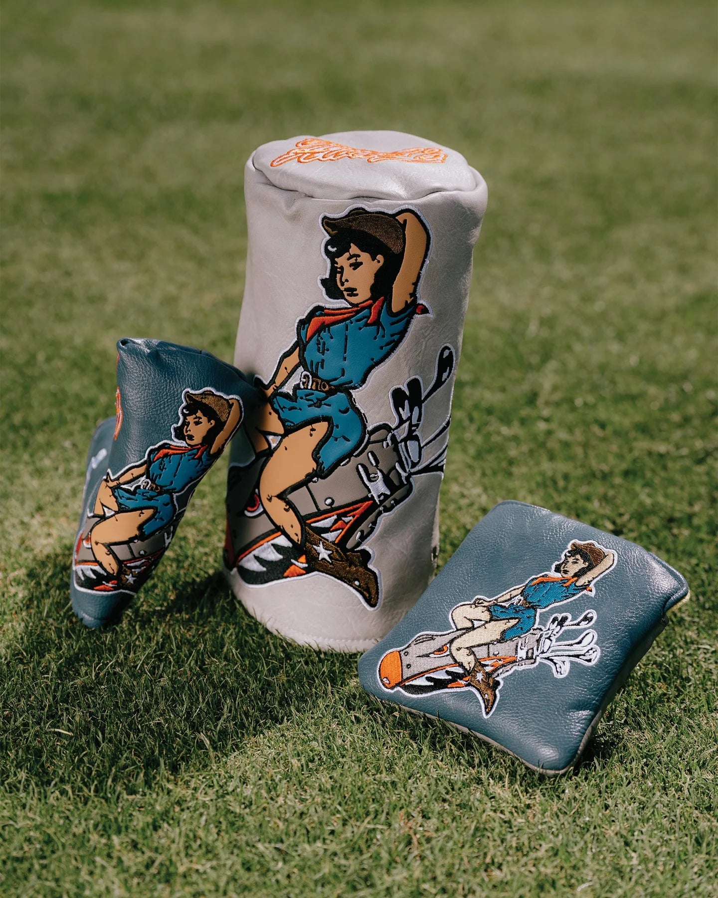 Bomber Girl Mallet Putter Cover 075352807-NAVY