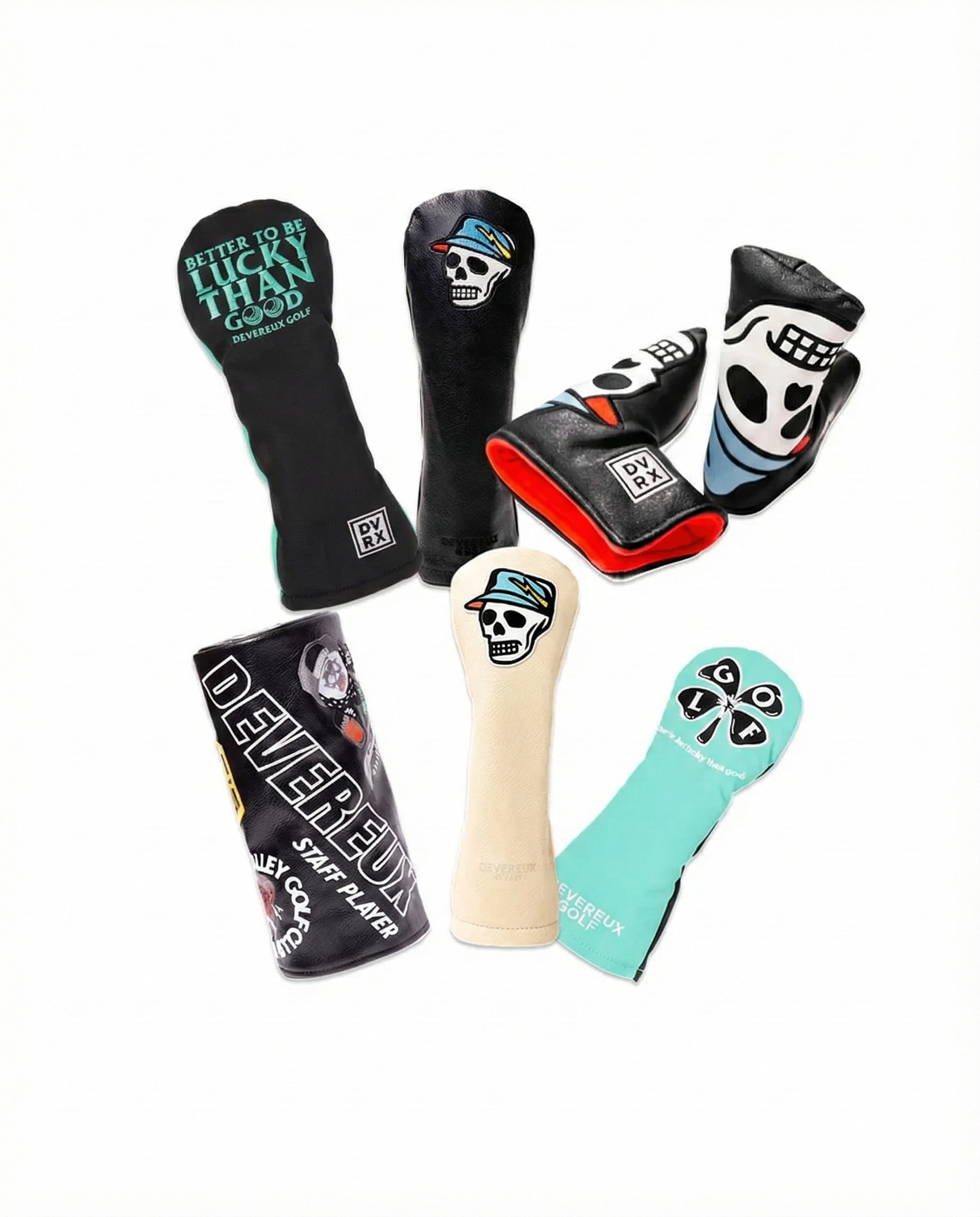 DEVEREUX GOLF Signature Head Cover Set - Black Edition