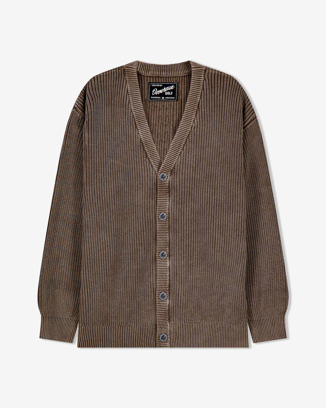 Fisherman Cardigan 075362602-BROWN