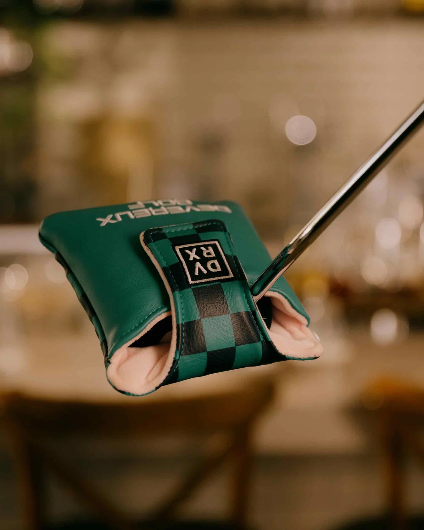 Checker 24 Mallet Putter Cover 763434838-BLUE/GREEN