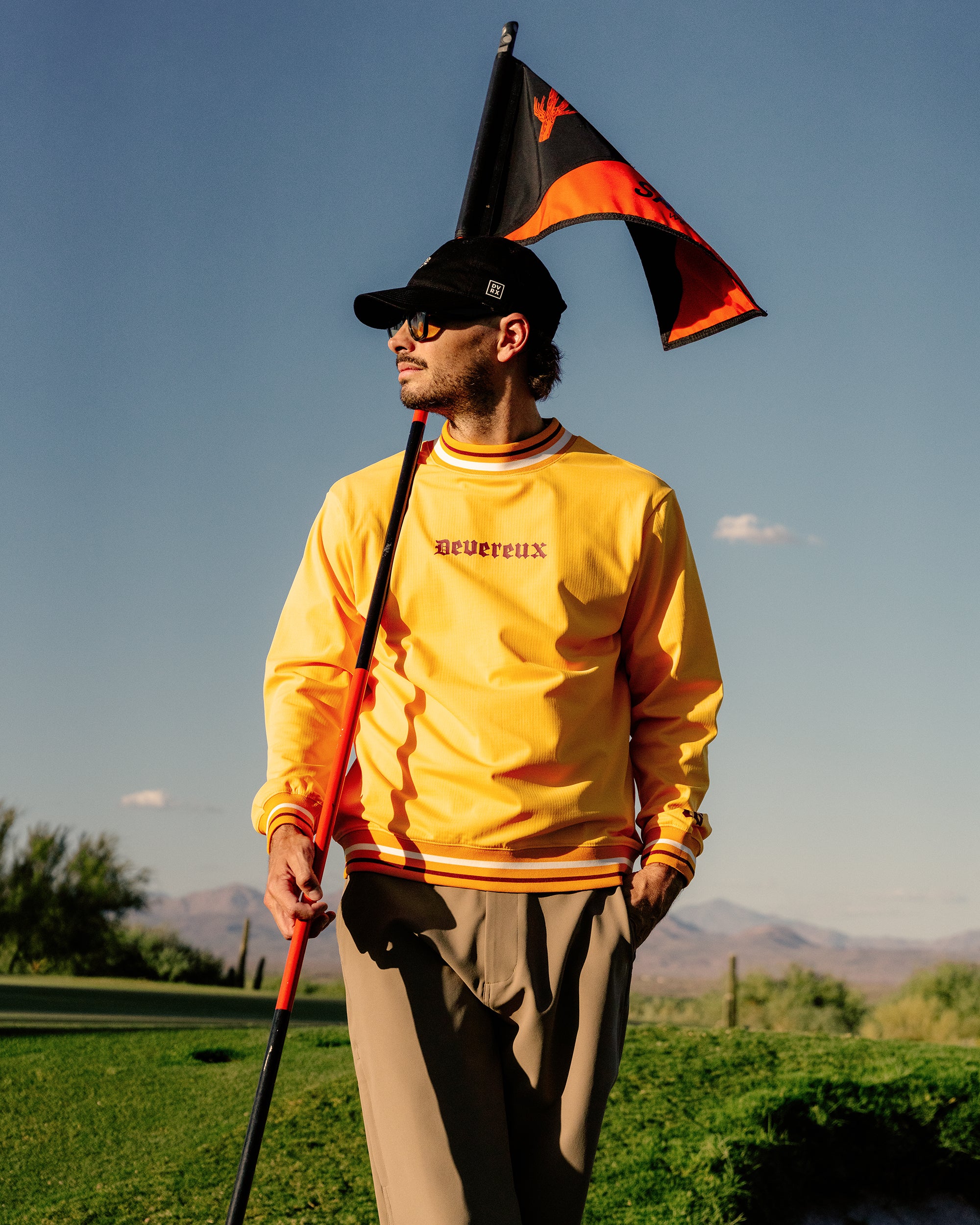 DeadMan Running ストライプリブモック 075754008-YELLOW