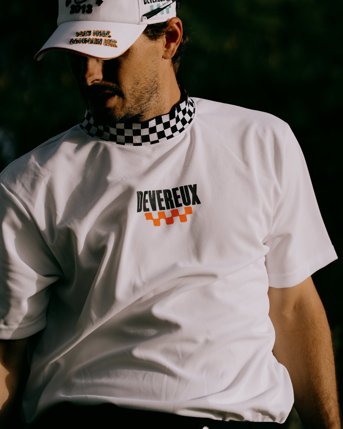 Icon Checker RibモックTEE 763572017-WHITE