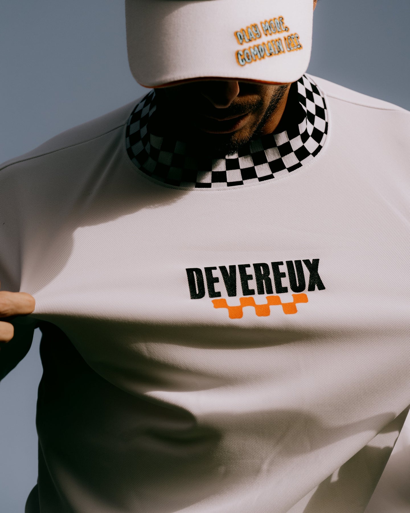 Icon Checker RibモックTEE 763572017-WHITE