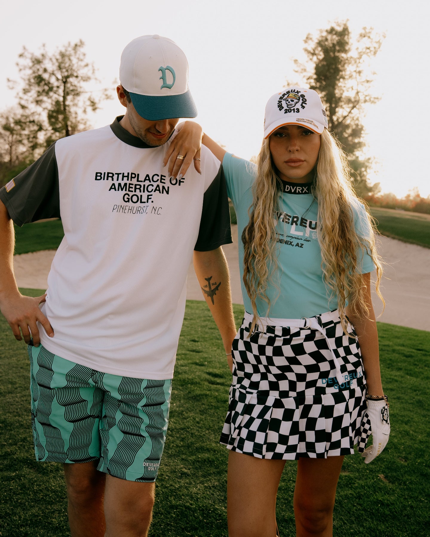 WOMEN DVRX Deform Checker Pleatedスカート 763572479 WHITE×BLACK