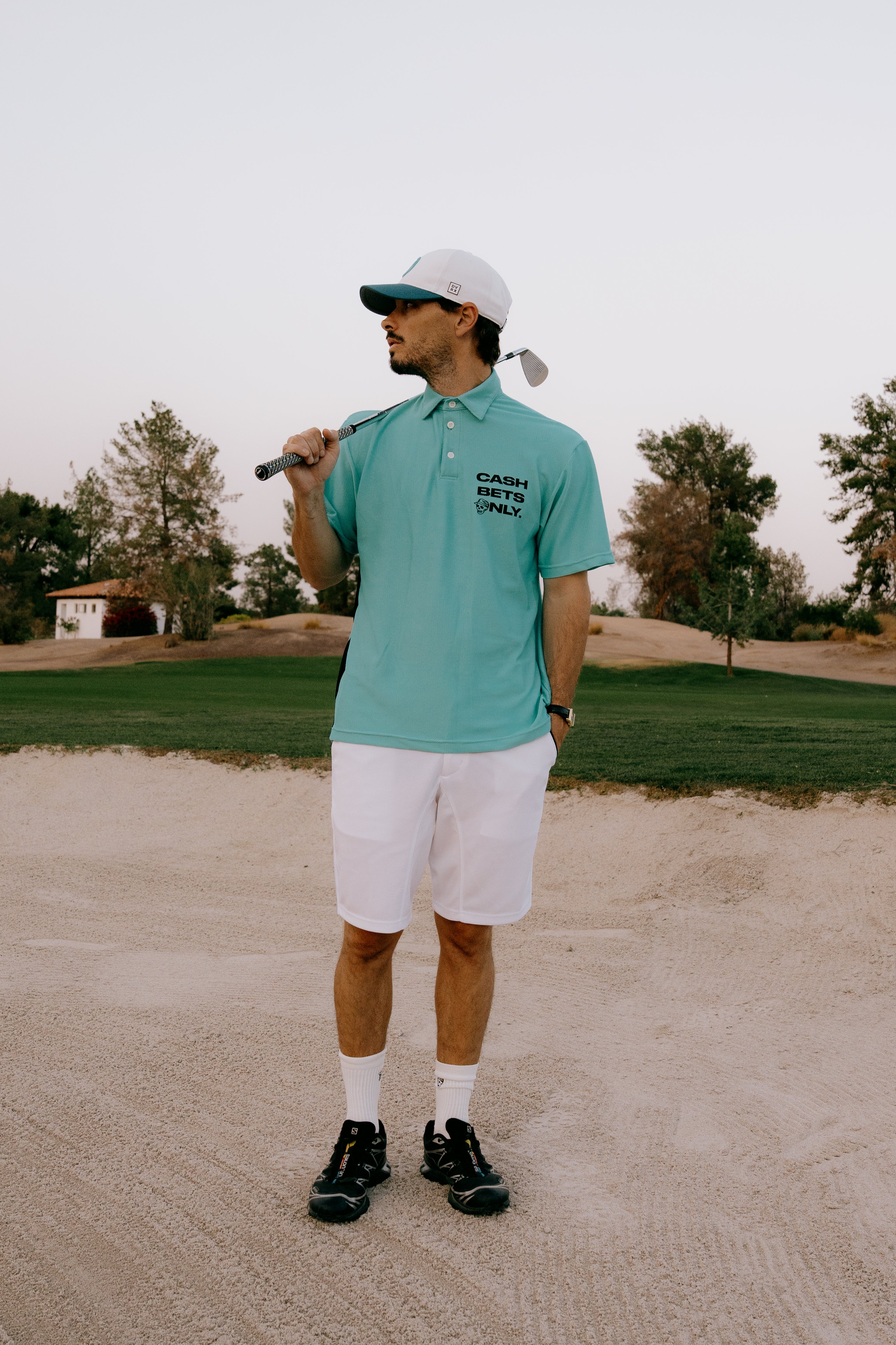 【新色入荷】DVRX D Logo Cap 763474813-WHITE/TURQUOISE