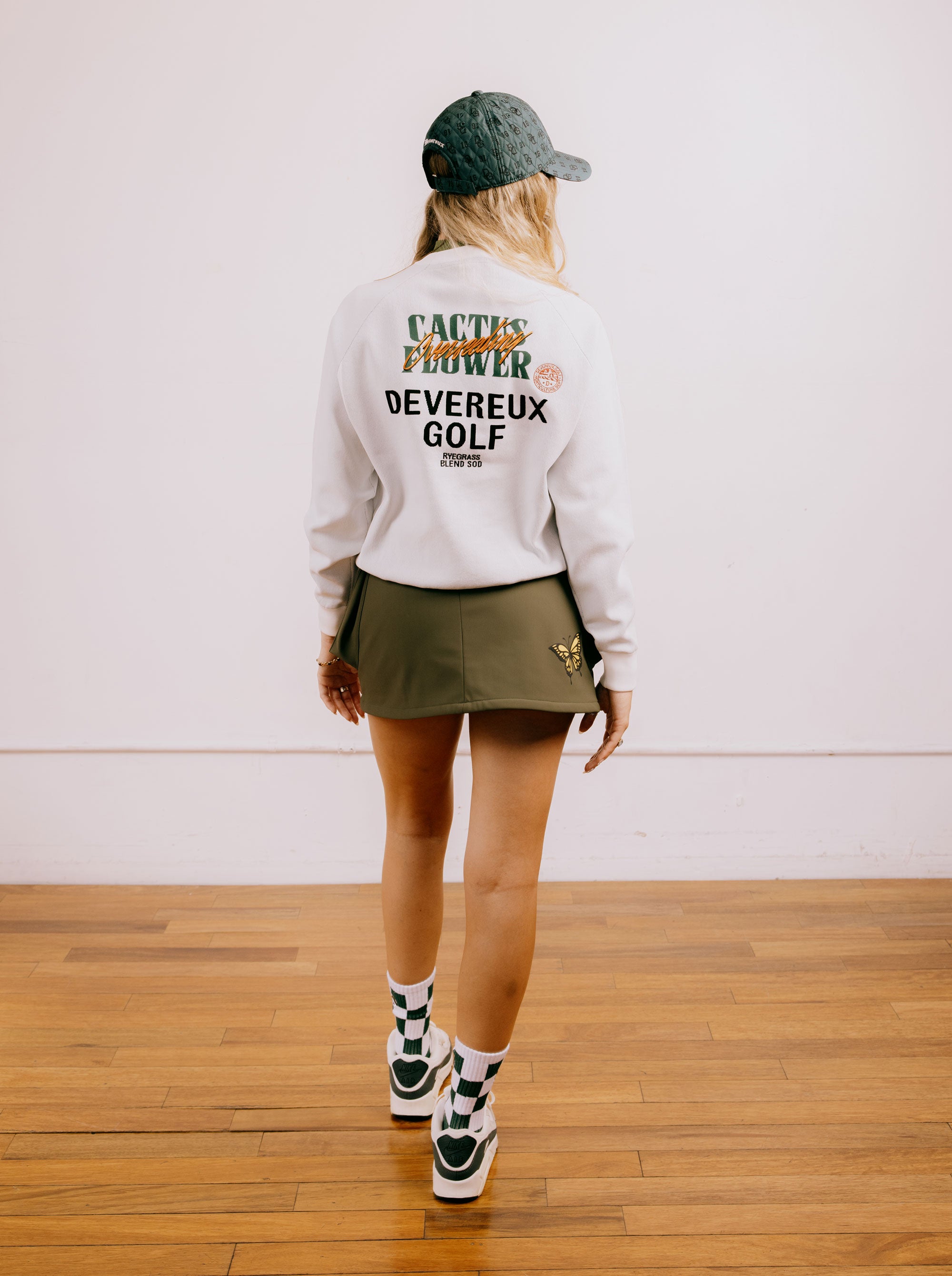 WOMEN 三層フリース フロントジップスカート 763474476-KHAKI