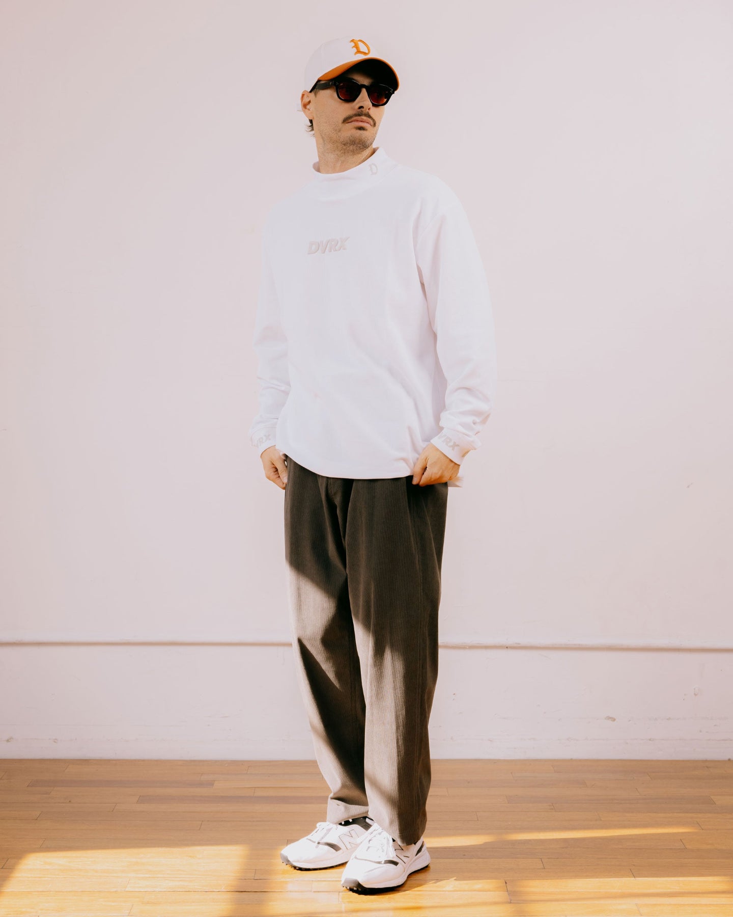 No Luck Needed Mock Neck L/S 763474016-WHITE