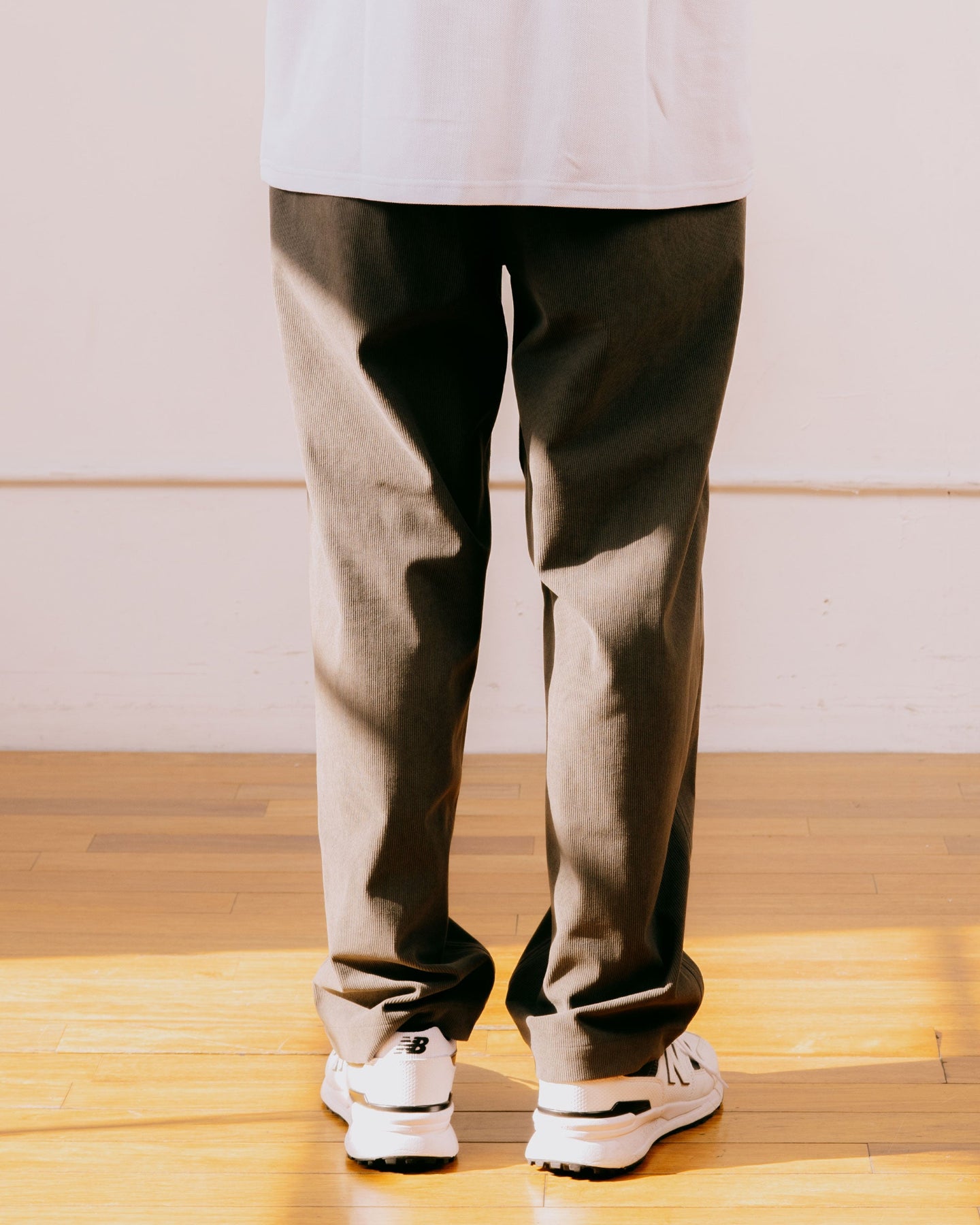 D Logoコーデュロイ ワイドBottom 763474404-KHAKI