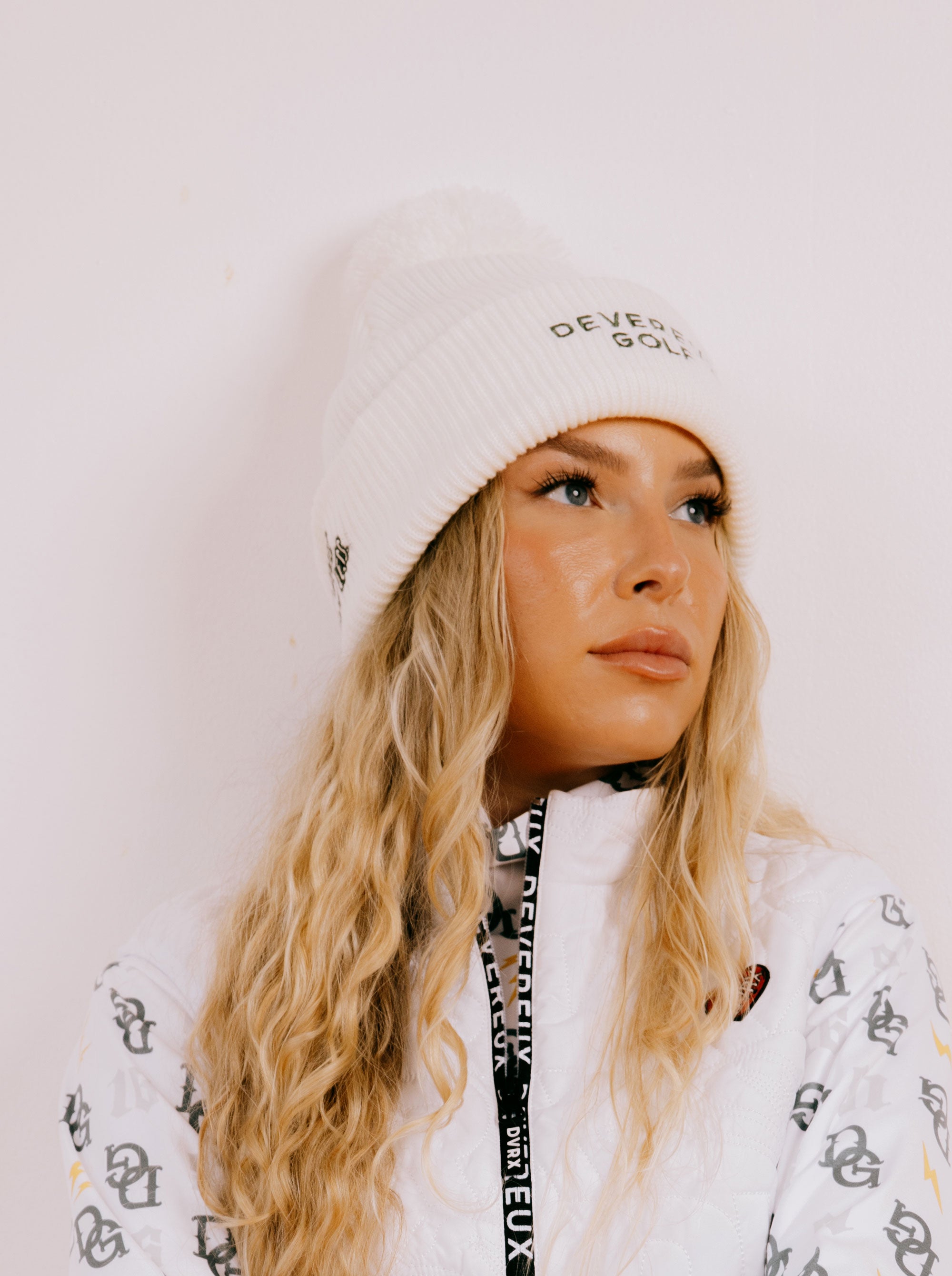 WOMEN Devereux Bonbon Loose Knit ビーニー 763474803-WHITE