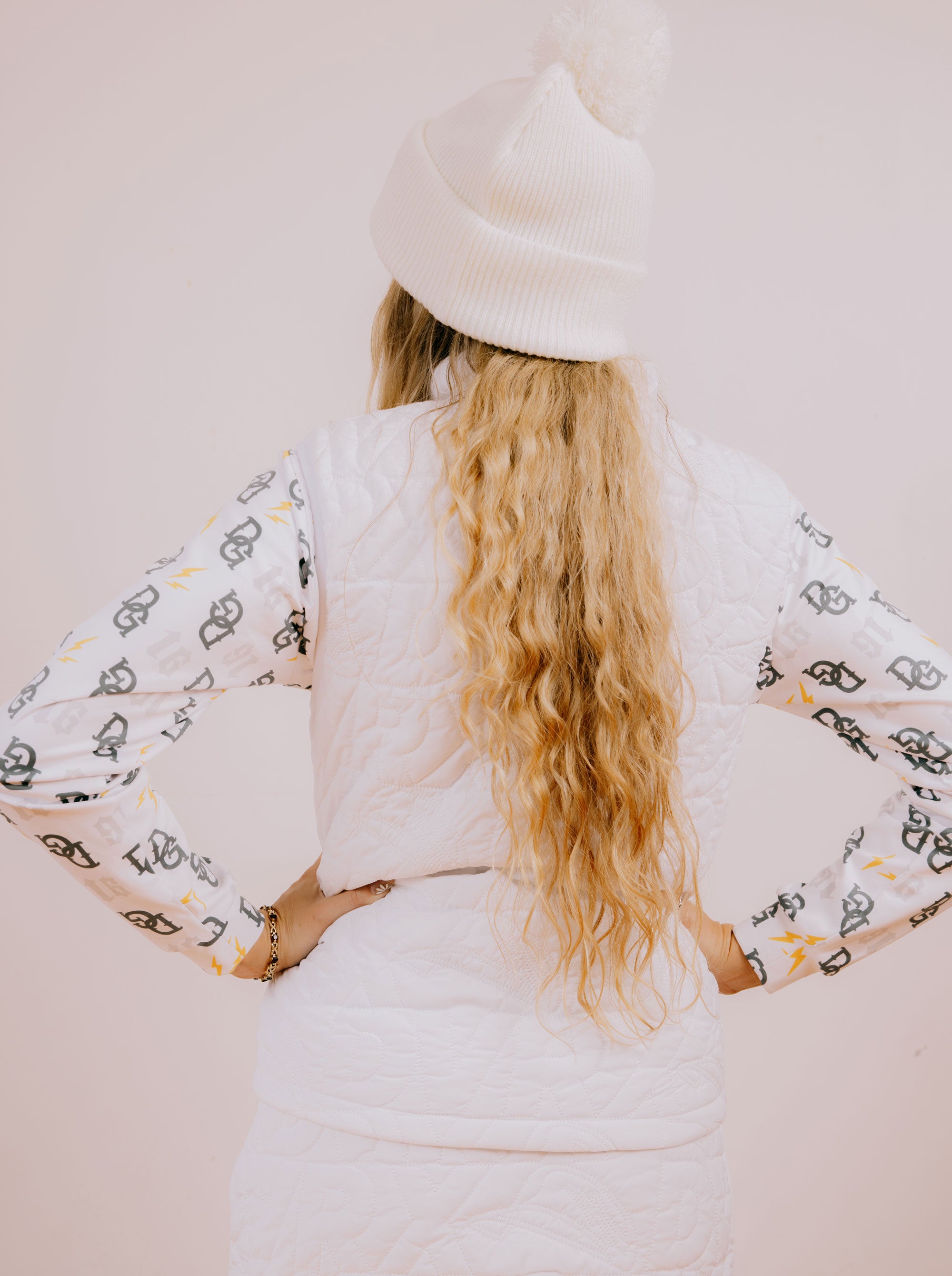 WOMEN DVRX中綿キルトFull Zip Vest 763474173-WHITE