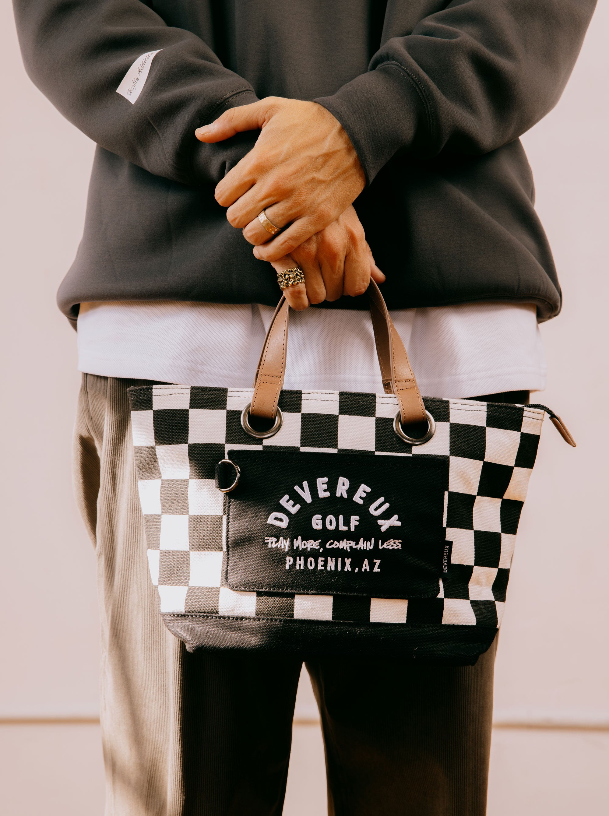 checker cart bag 075754835-WHITE