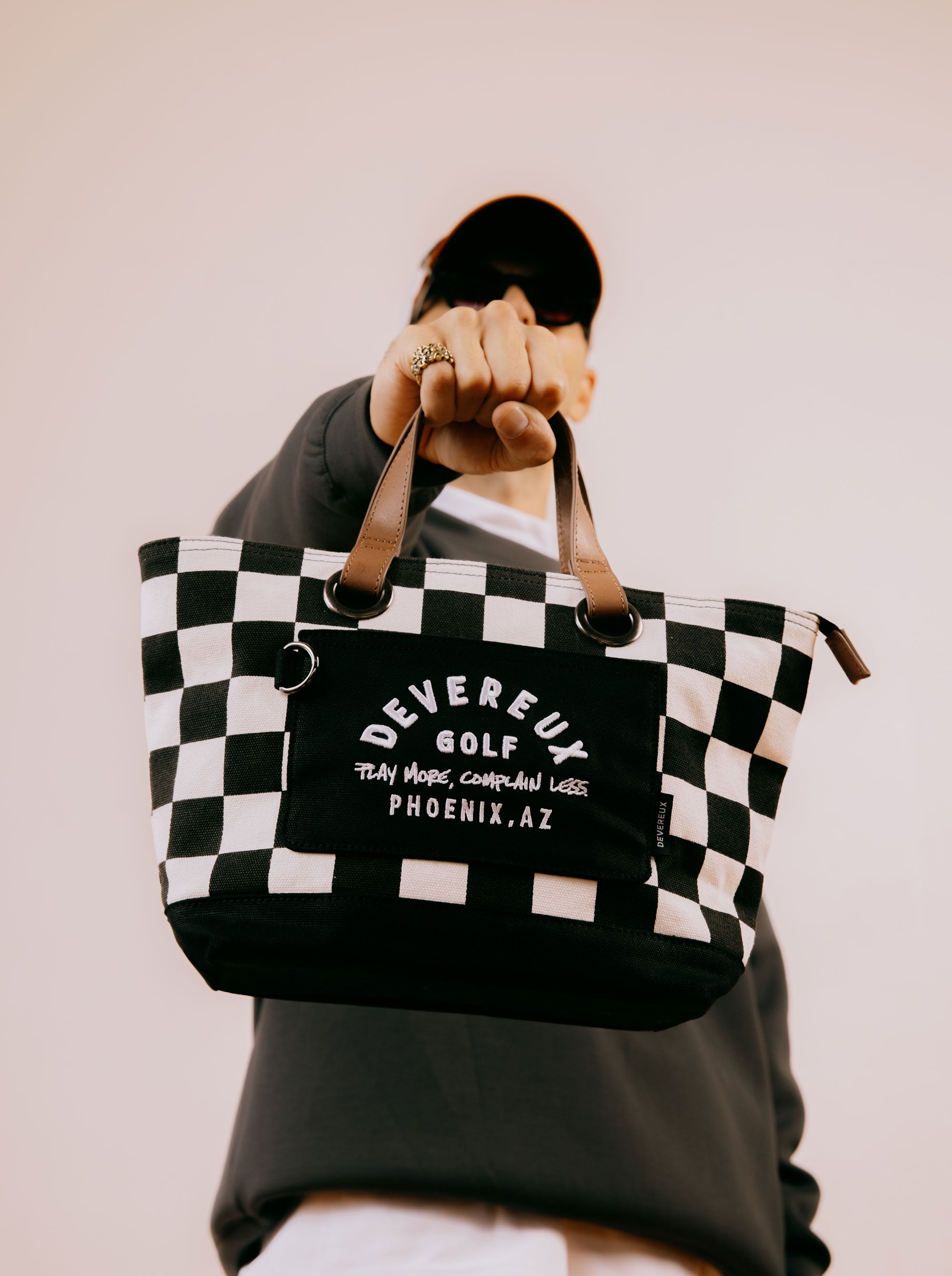 checker cart bag 075754835-WHITE