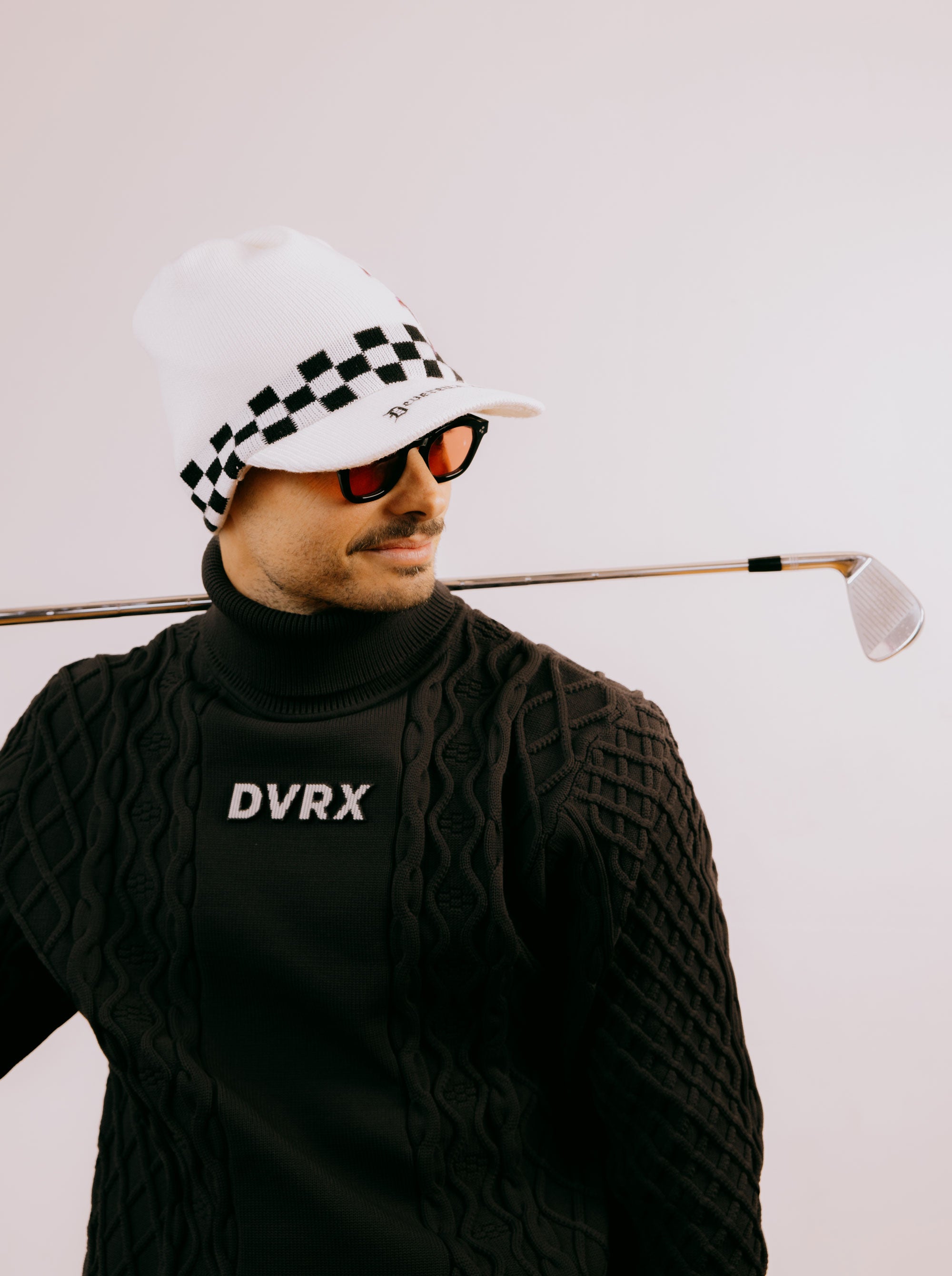 7G DVRX Knit Cable Turtle Neck 763474707-CHARCOAL