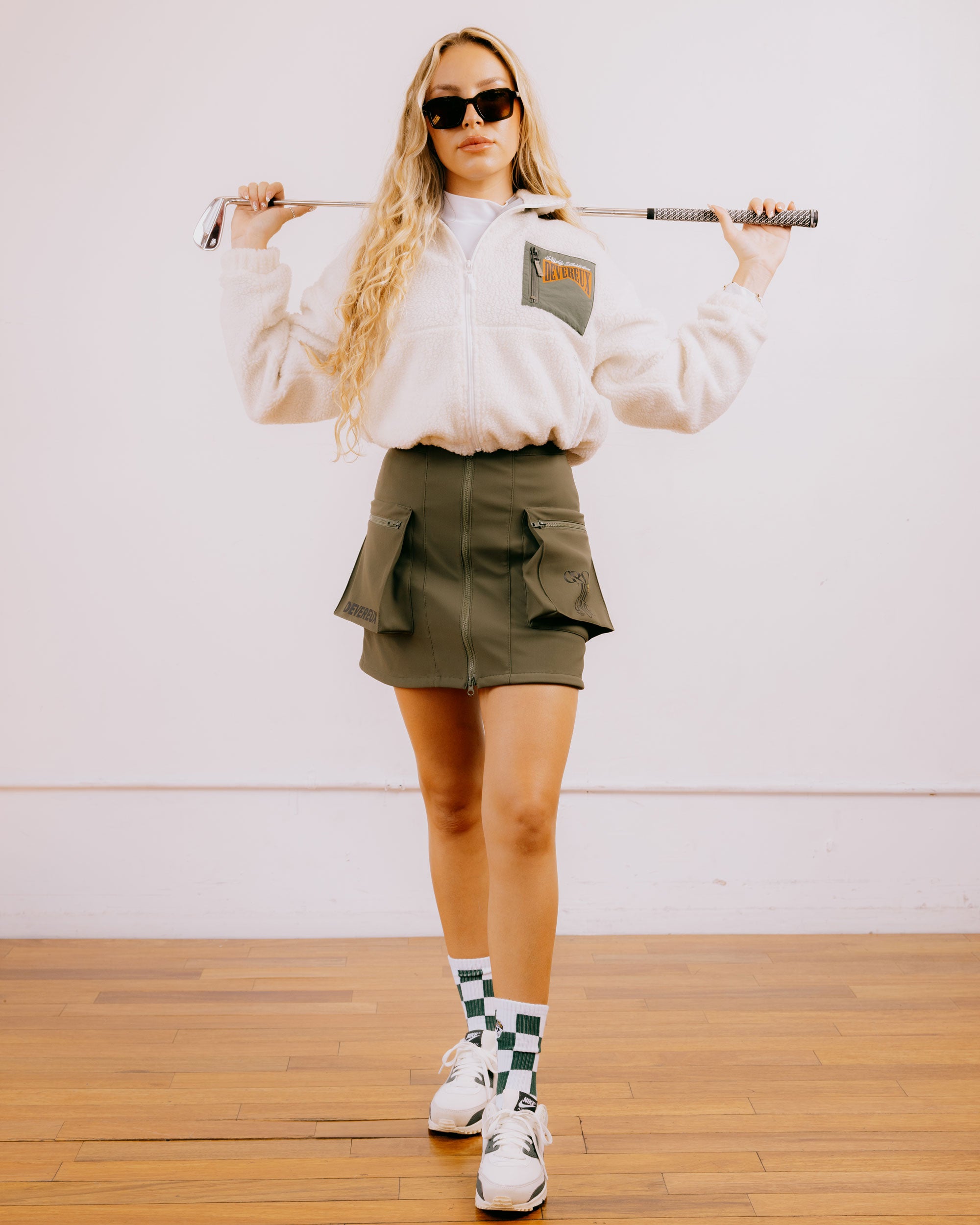 WOMEN Highly AshビンテージシープボアFull Zip JK 763474175-IVORY