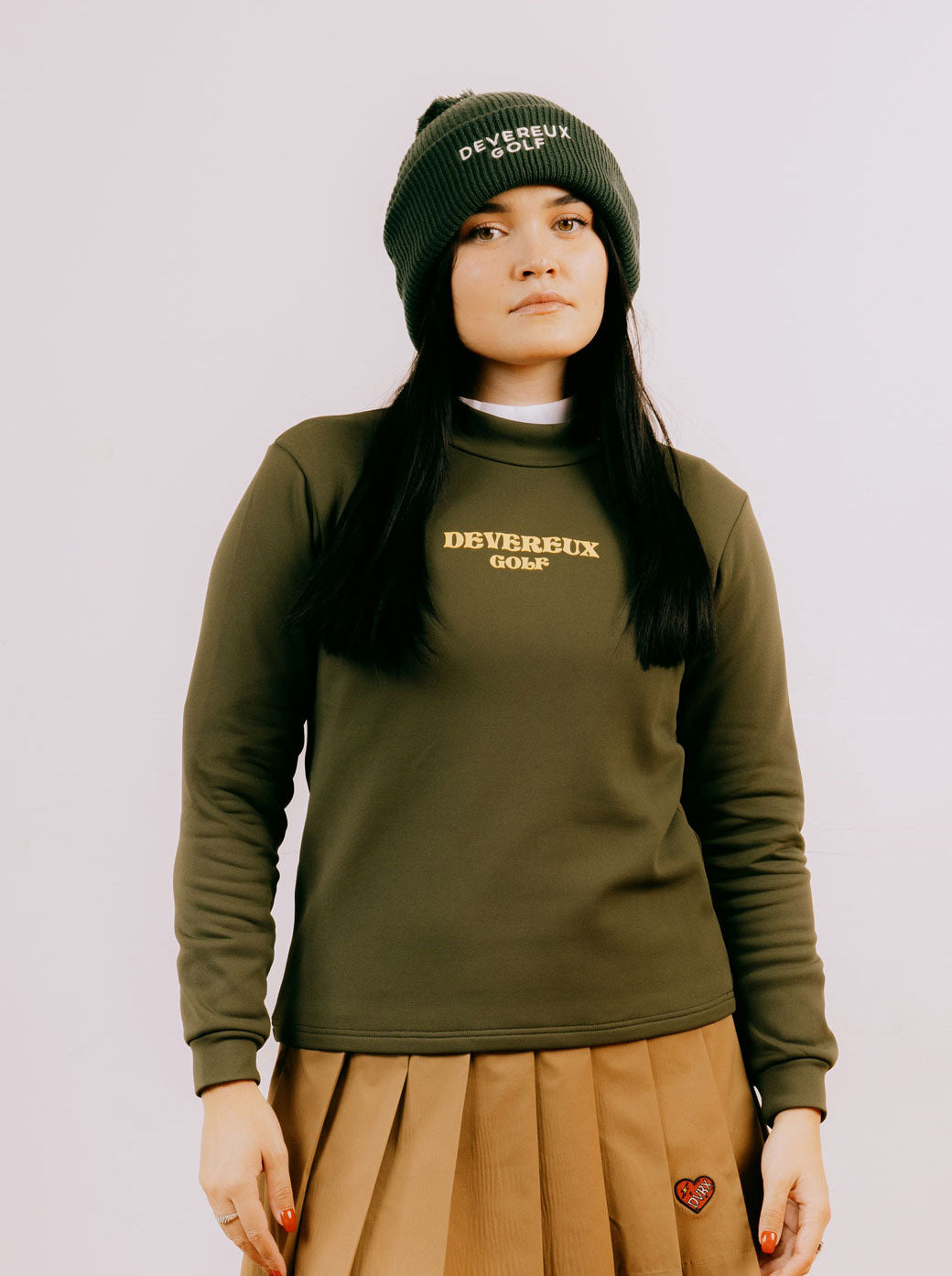 WOMEN No Luck Needed KRモックネック 763474074-KHAKI