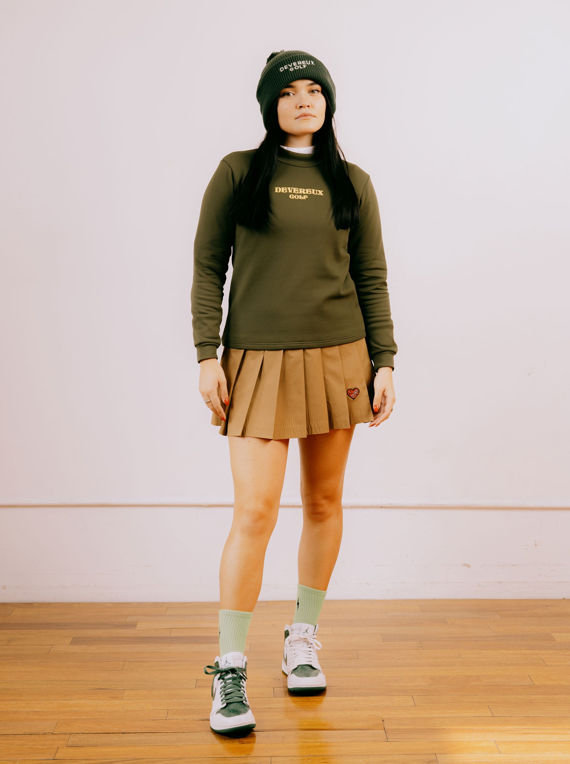 WOMEN No Luck Needed KRモックネック 763474074-KHAKI