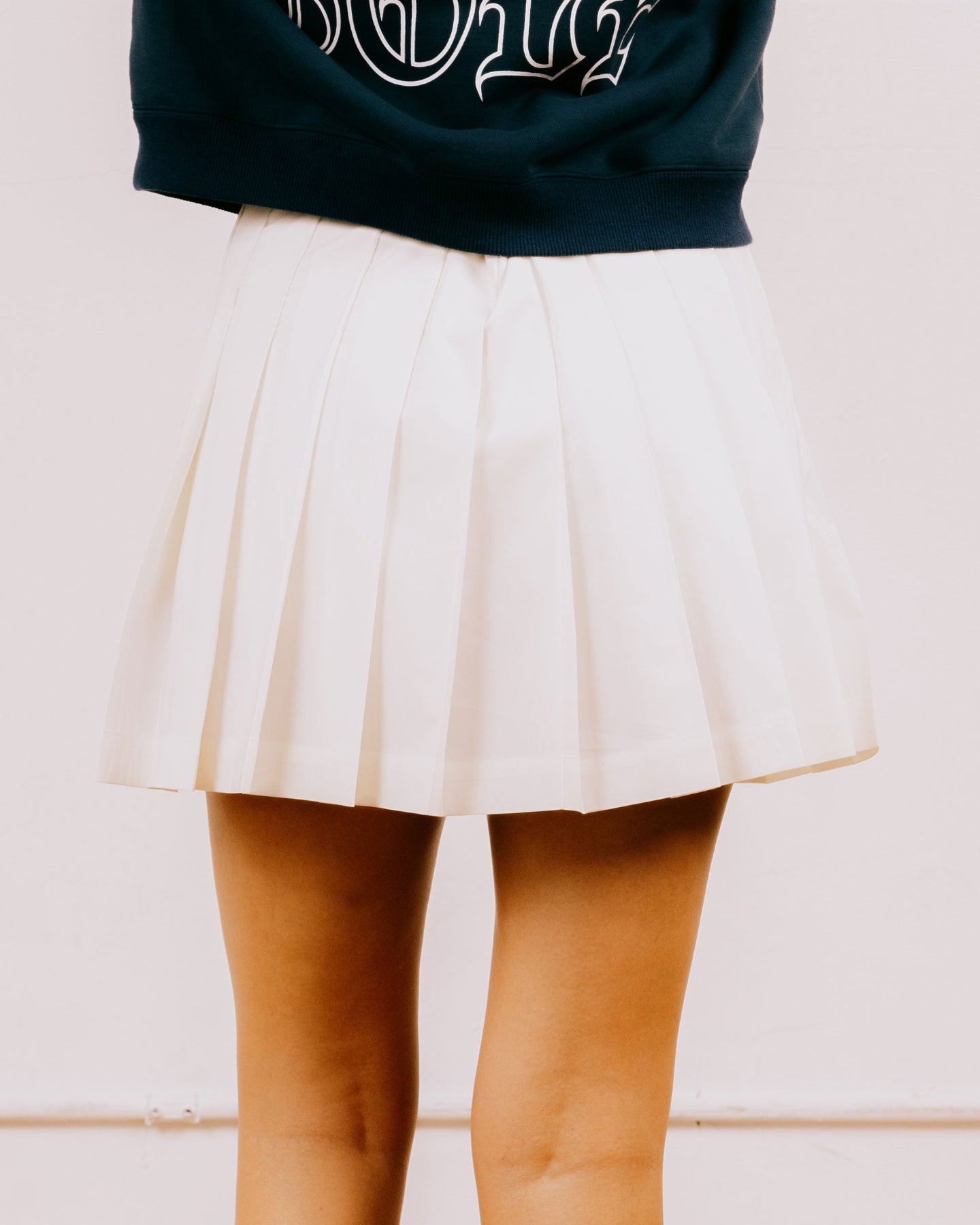 WOMEN DVRX Heart Pleated SK 763474477-WHITE
