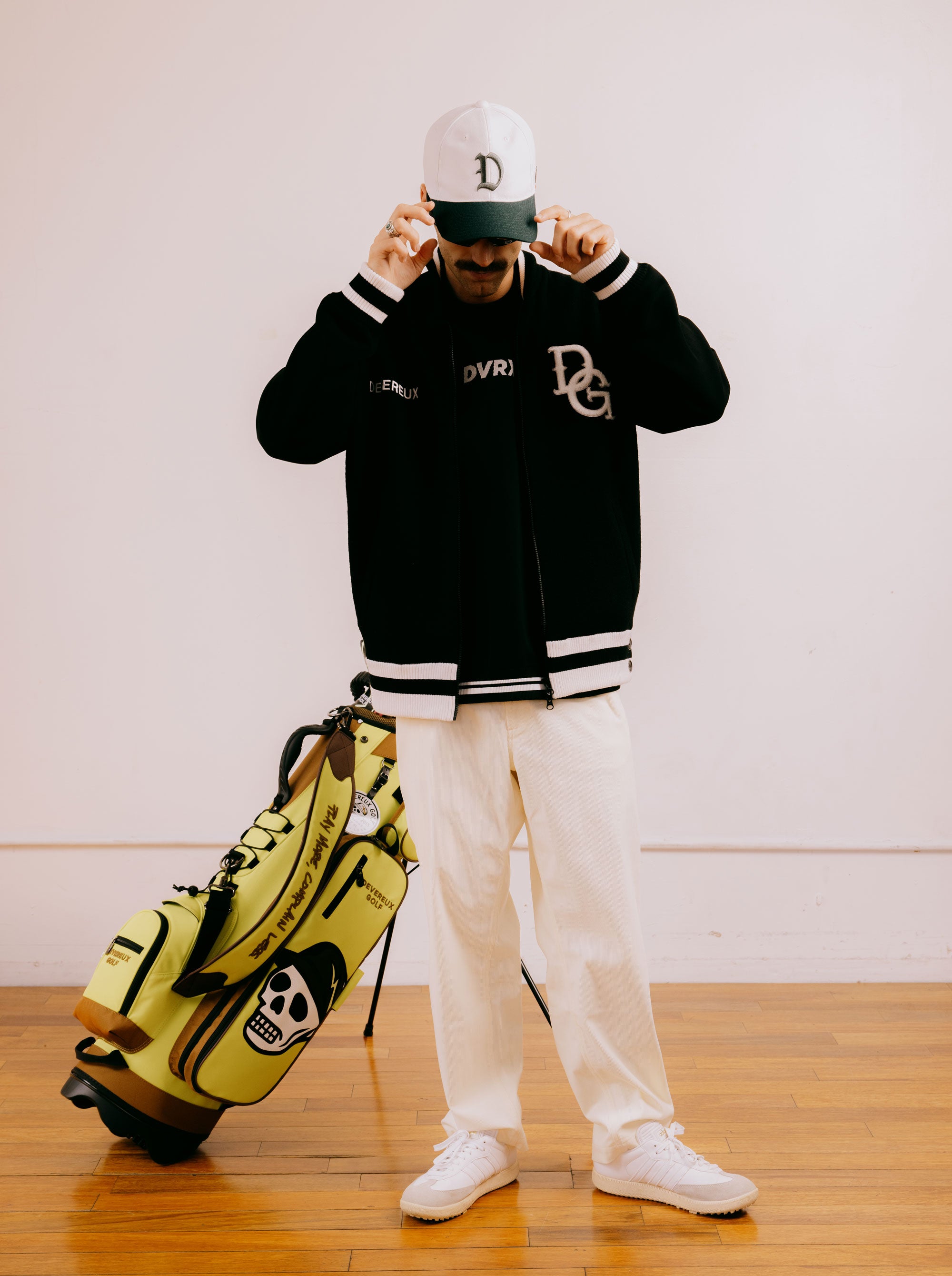 Devereux Washed Wool Full Zip JK 763474111-BLACK