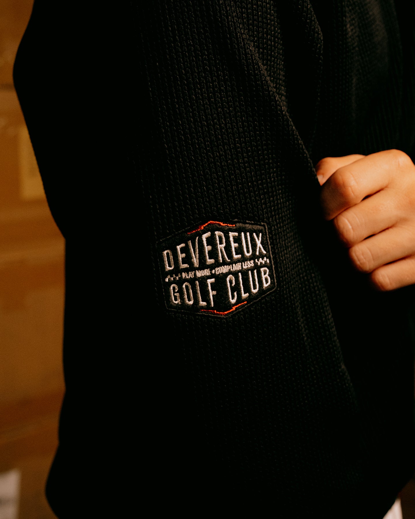 ショッカースカルクォーターゲージ 裏付きプルオーバー 075754015-BLACK