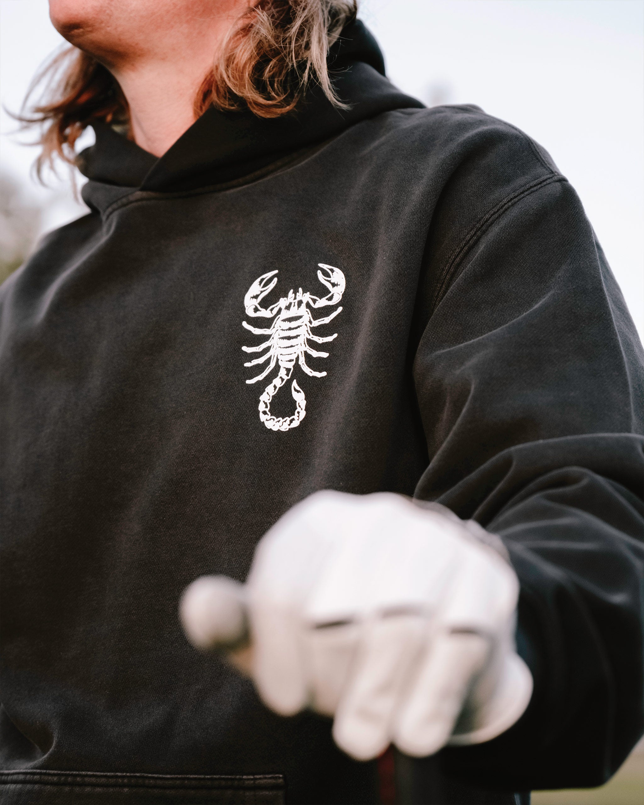 Scorpion King Hoodie 075362021-Faded Black