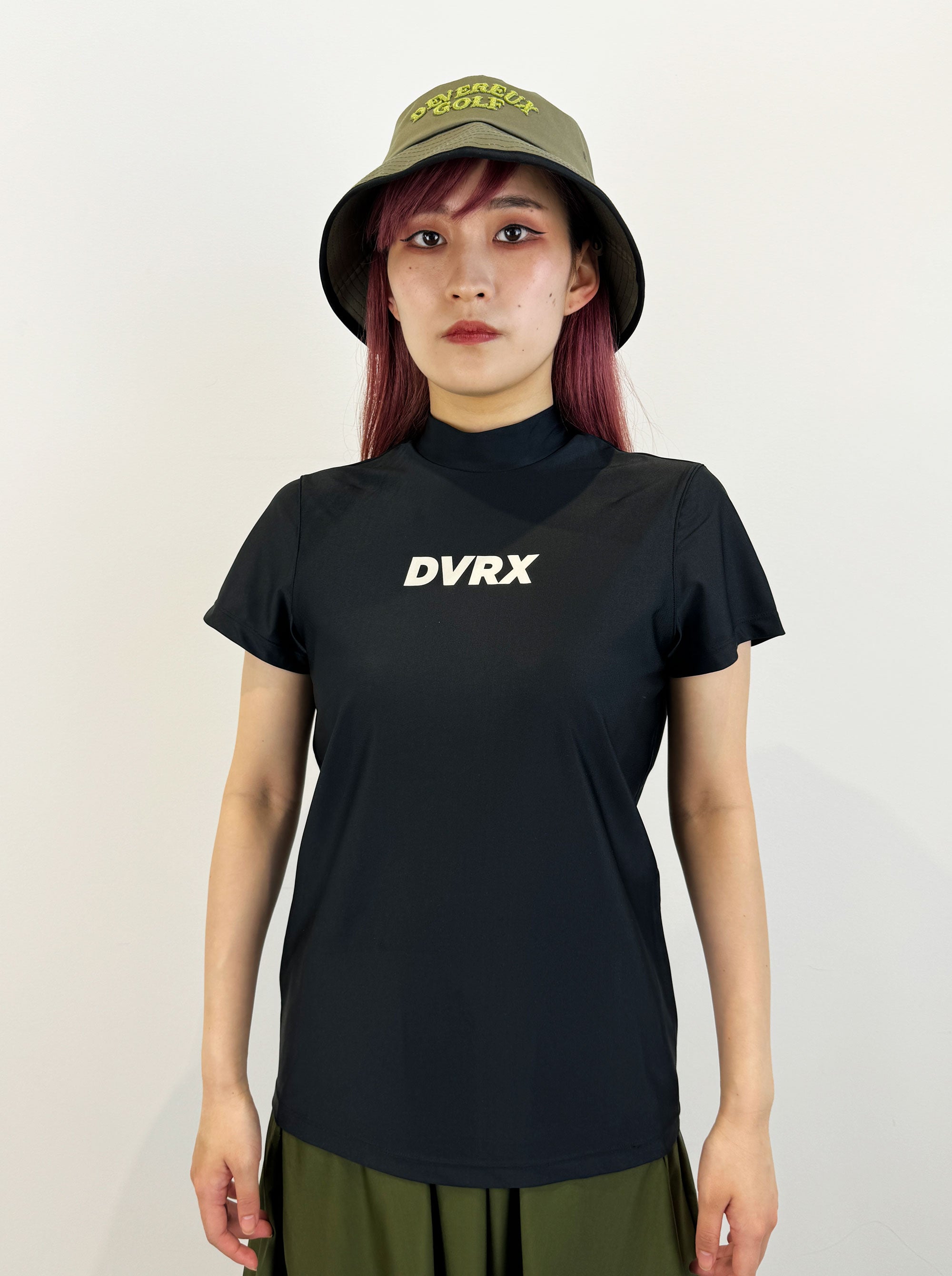 WOMENS ラッシュガードモックS/S 763472091-BLACK