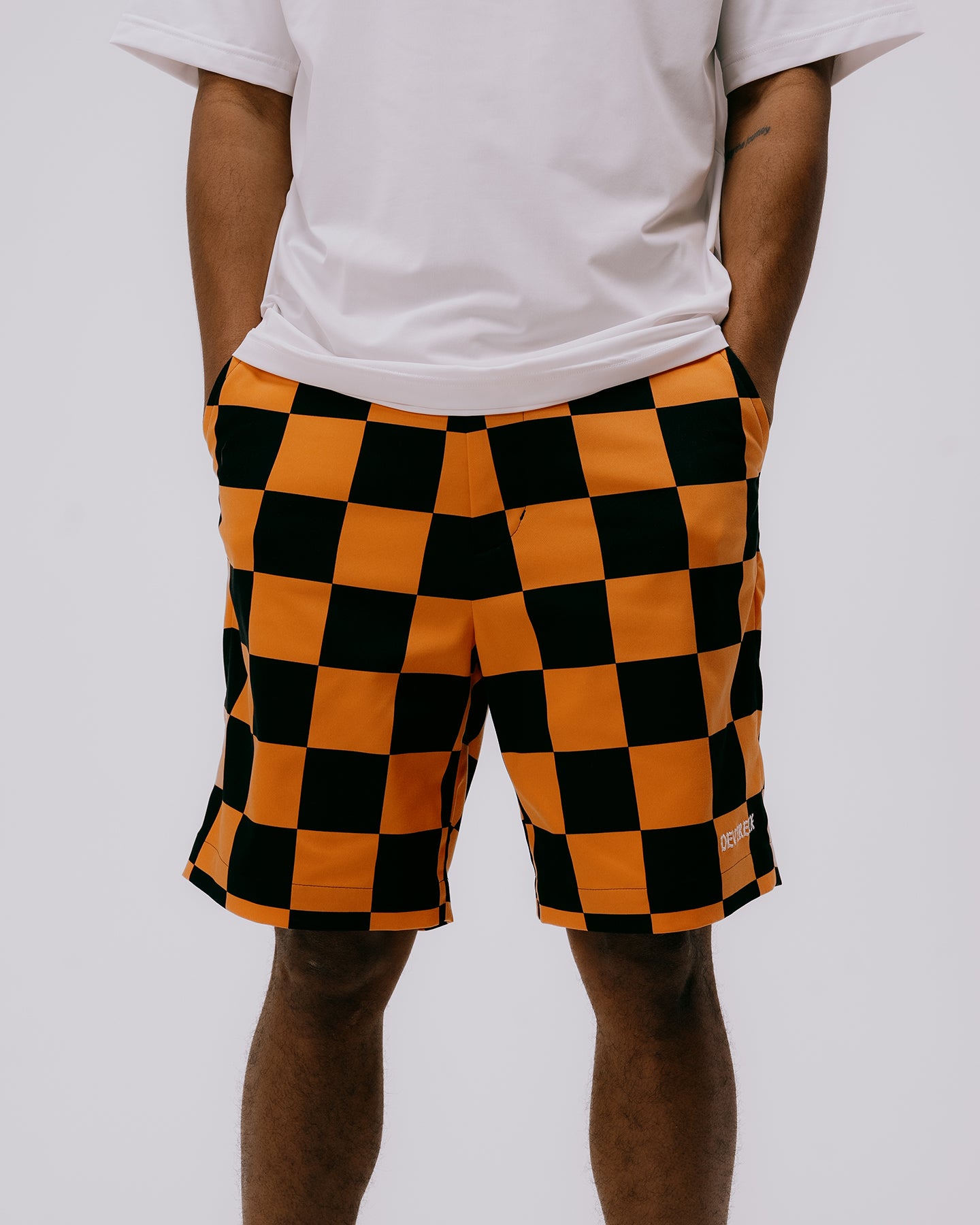DVG CHECK MATE HALF PANTS 075762410-ORANGE – DEVEREUX JAPAN