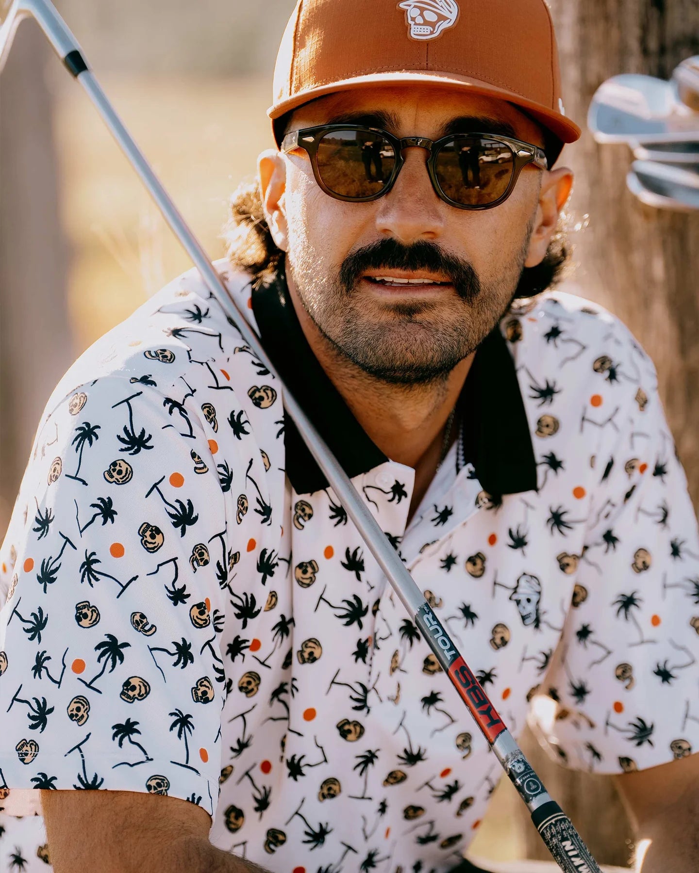 High Noon Polo 075362018- Skull Palm Print