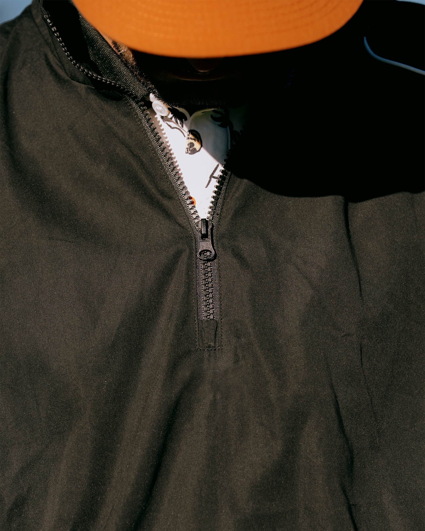 Pullover Piped QTR ZIP 075362102-BLACK