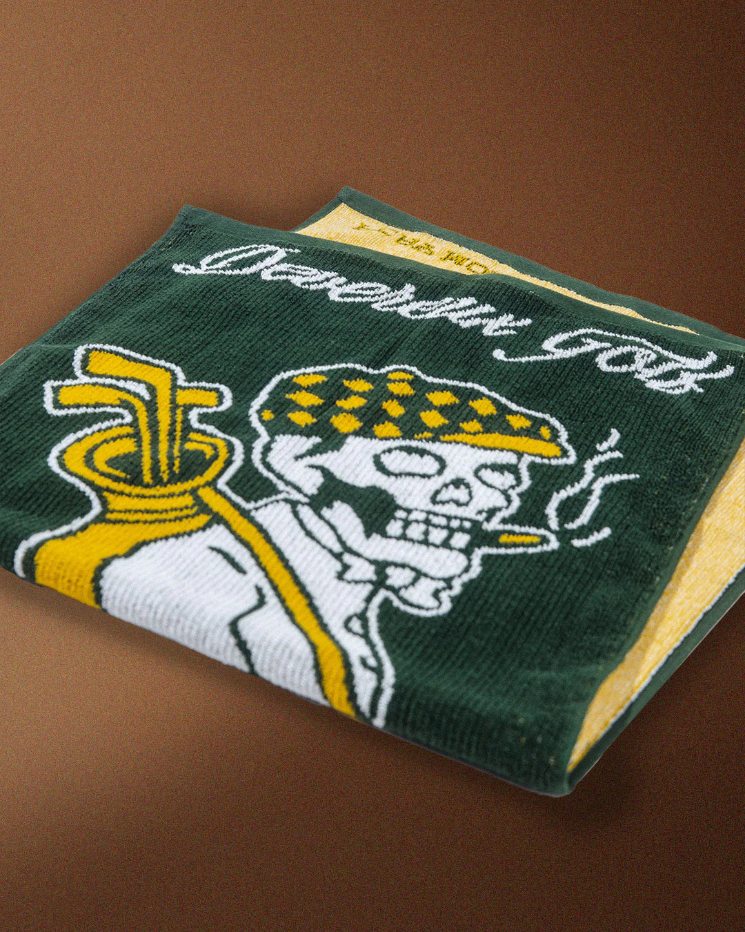 Smokin' Zaleas Knitted Golf Towel 075362854-White / Green