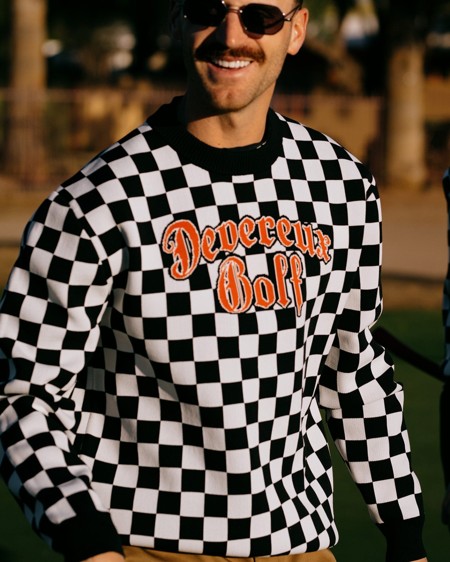 Café Racer Checker Knit 763472704 BLACK