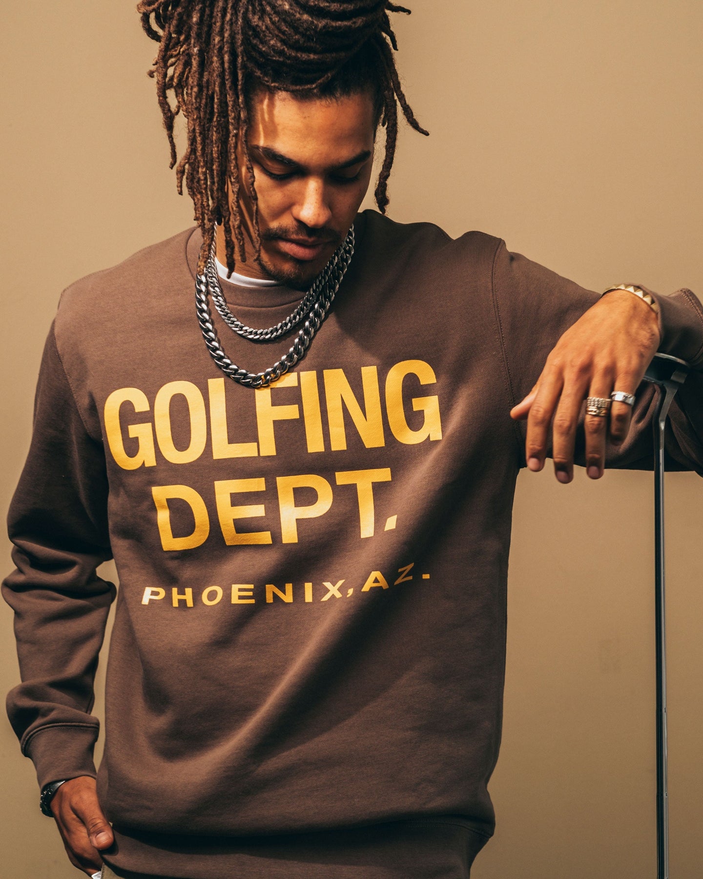 Golfing Dept. Crew 763334017 WALNUT