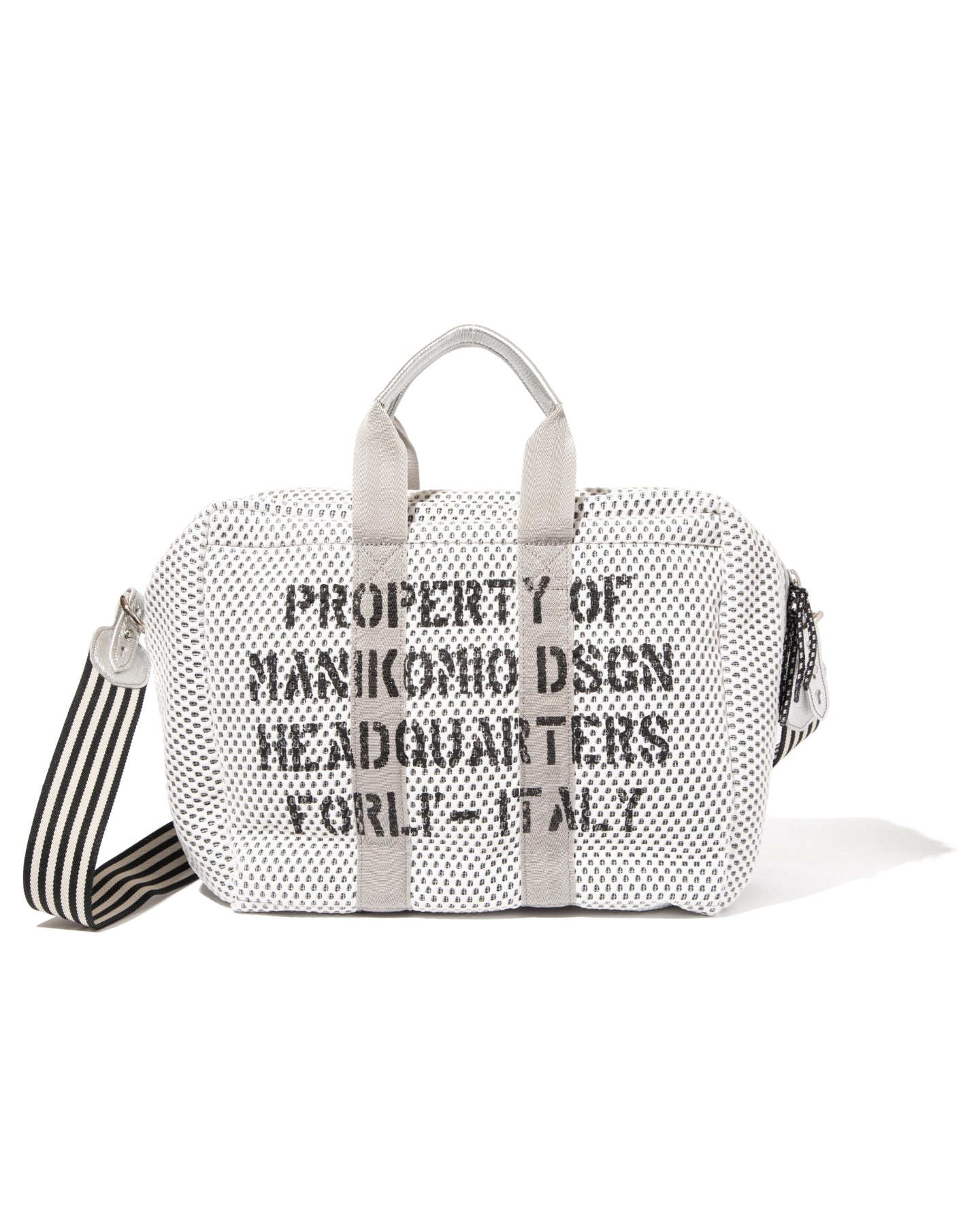 【DEVEREUX × MANIKOMIO】 38 Mesh aviators kit bag 763572832 WHITE
