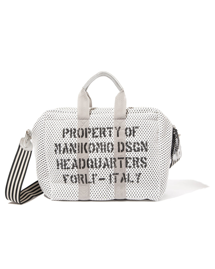 【DEVEREUX × MANIKOMIO】 38 Mesh aviators kit bag 763572832 WHITE