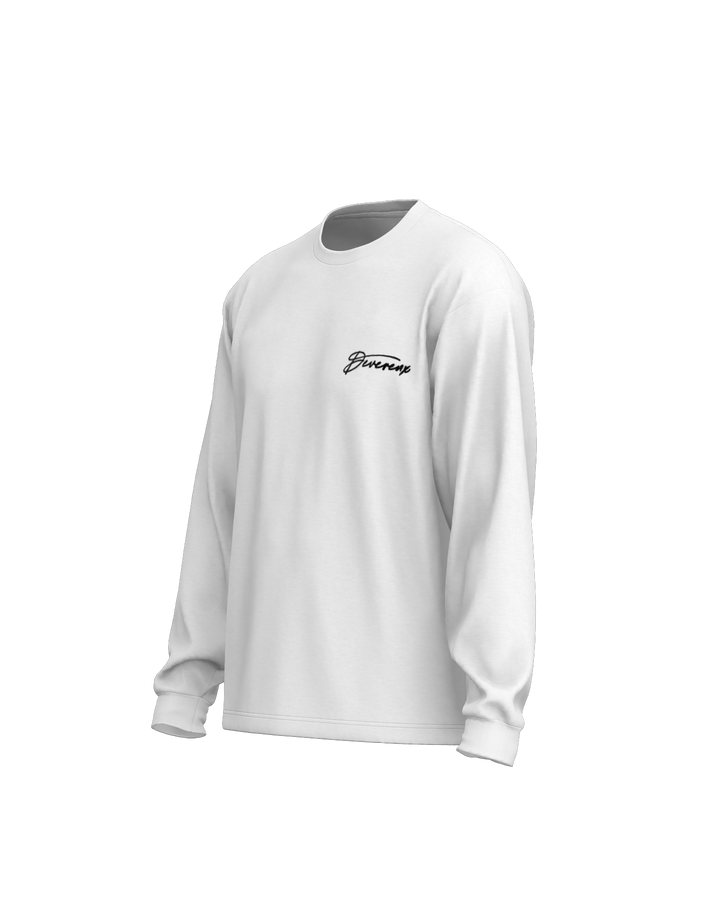 DVG CREW -LS Tee 075762002-WHITE
