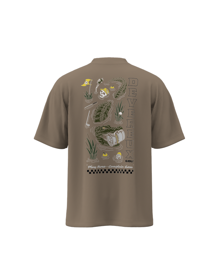 DVG CROCO MOCK NECK 075762022-MUSHROOM