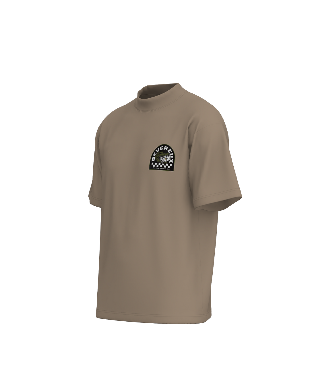 DVG CROCO MOCK NECK 075762022-MUSHROOM