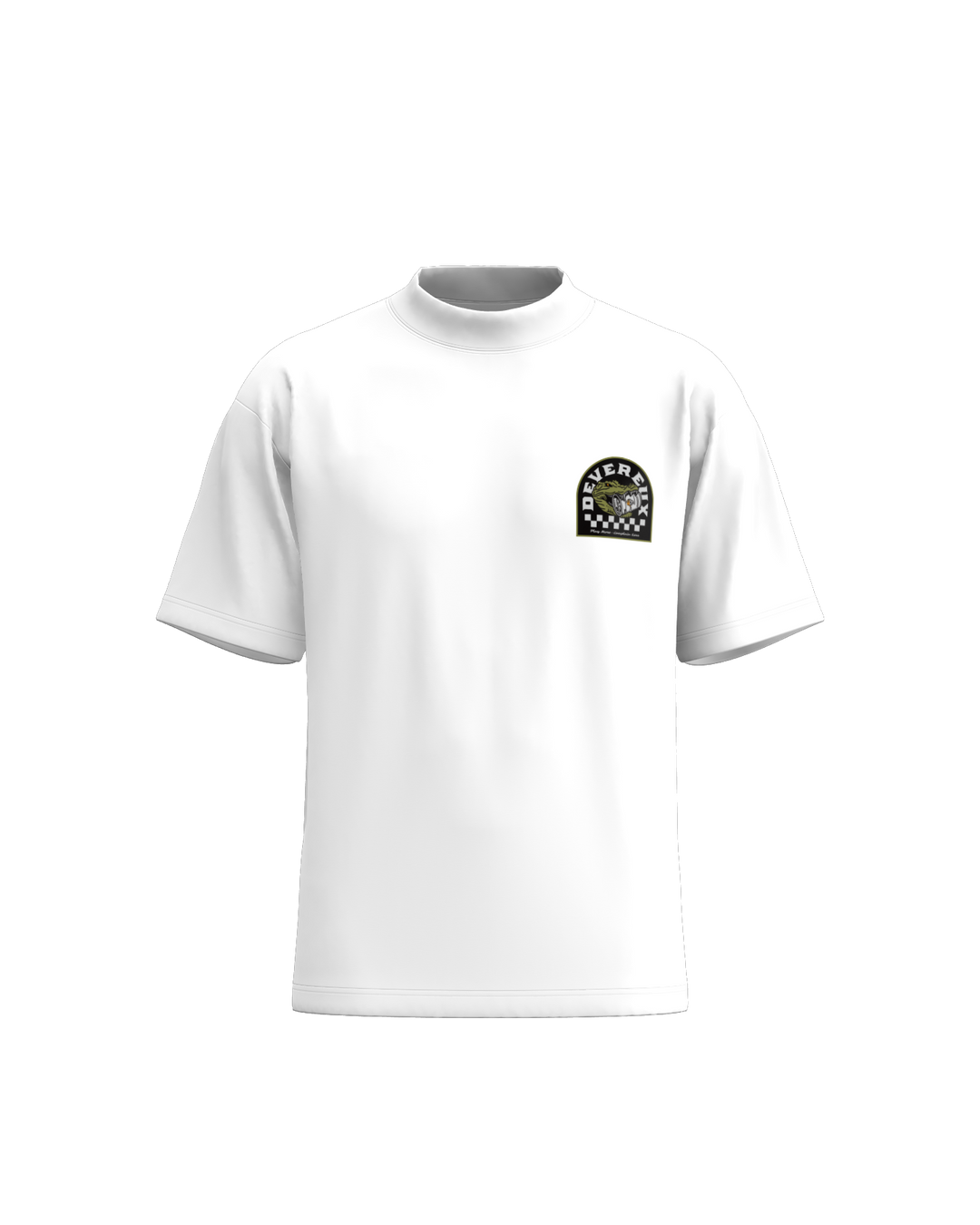 DVG CROCO MOCK NECK 075762022-WHITE