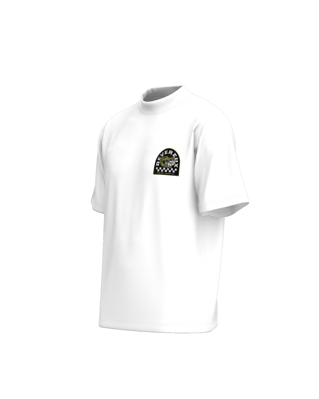 DVG CROCO MOCK NECK 075762022-WHITE