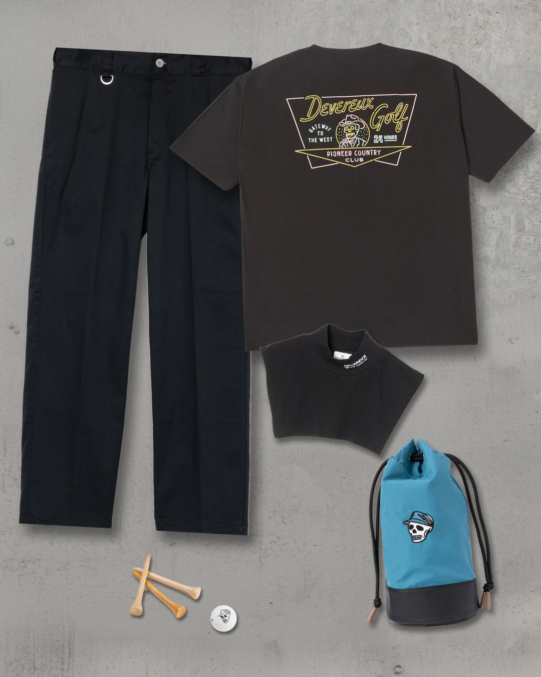 【Dickies x DEVEREUX】WORK PANTS 075764402-BLACK